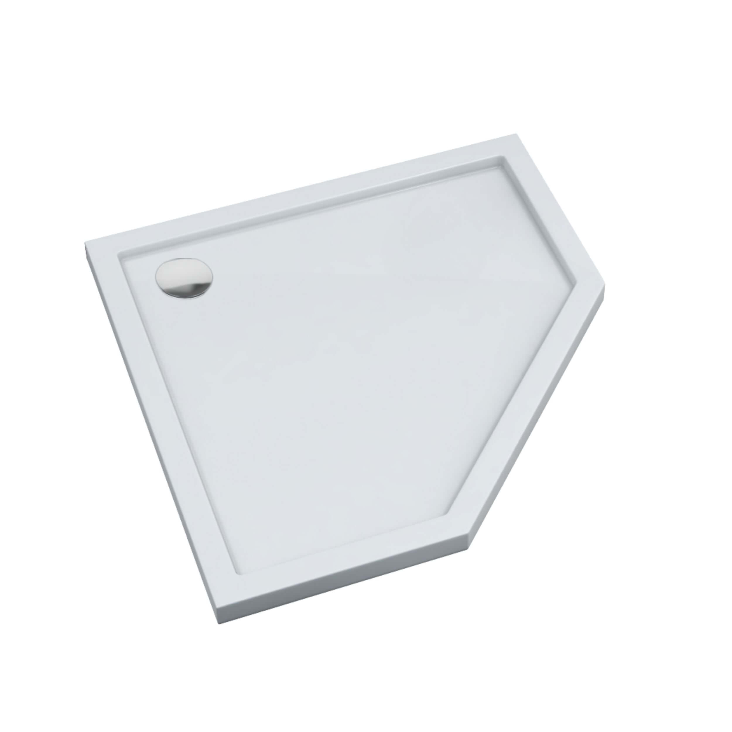 Schedpol Caspar New receveur de douche pentagonal 90x90 cm blanc 3.2398