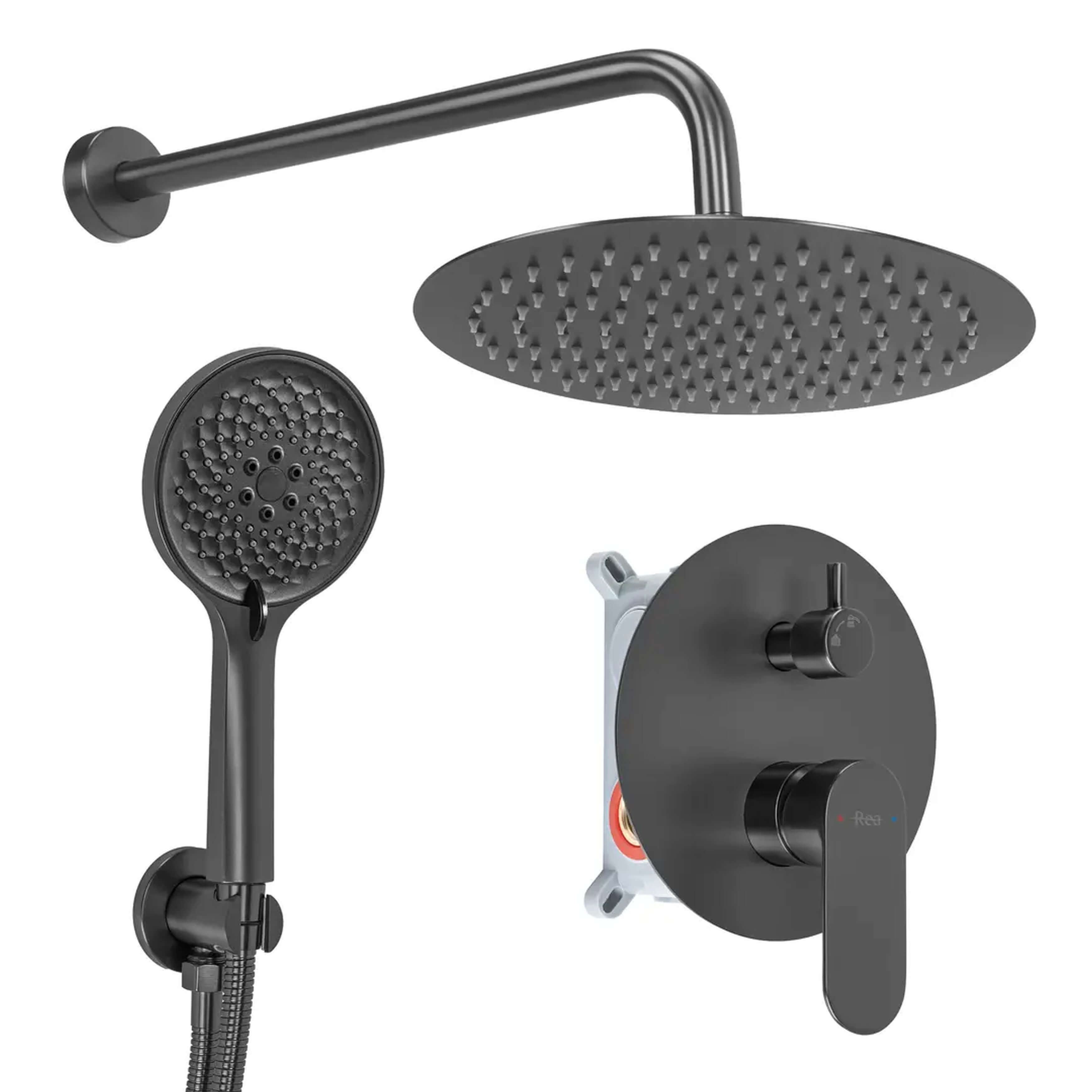 Rea Drop ensemble de douche encastré oui graphite REA-P9661