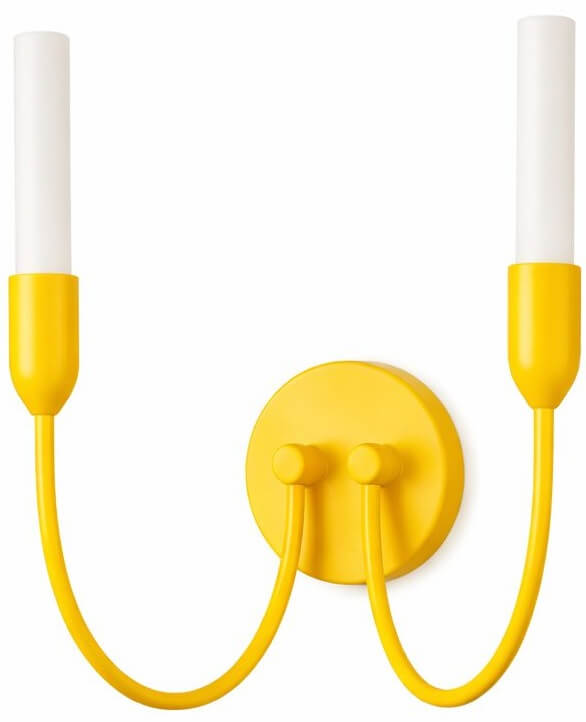 Argon Augustine applique murale 2x6 W blanc-jaune 7302