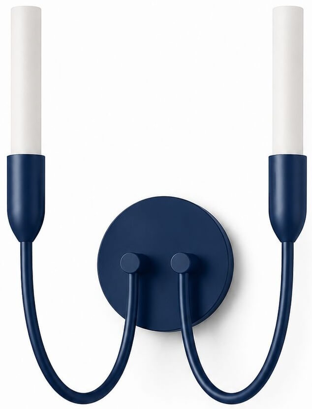Argon Augustine applique murale 2x6 W blanc-bleu marine 7305