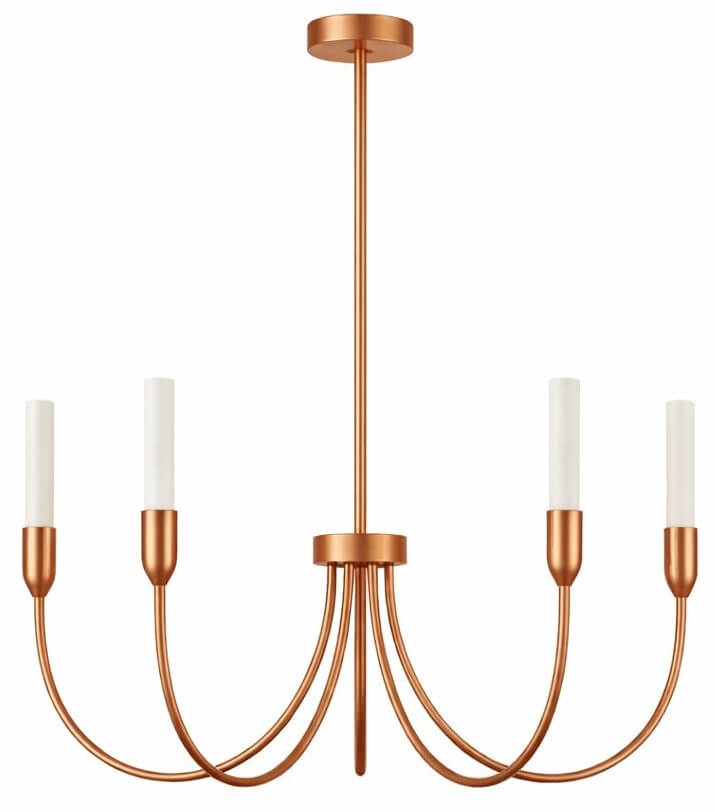 Argon Augustine lampe suspendue 5x6 W blanc-cuivre 2202
