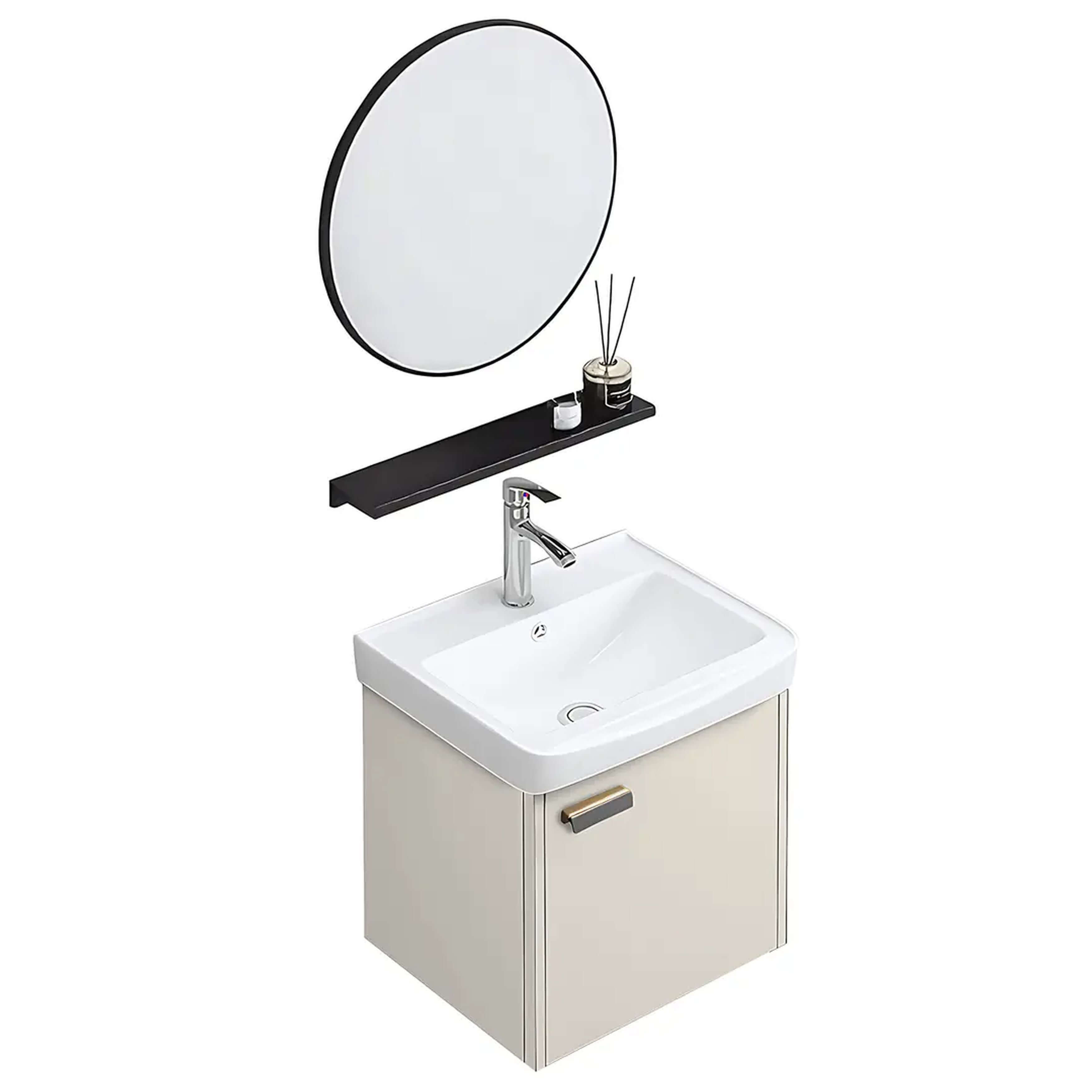 Rea Molly lavabo avec meuble et miroir 43 cm beige REA-M0032