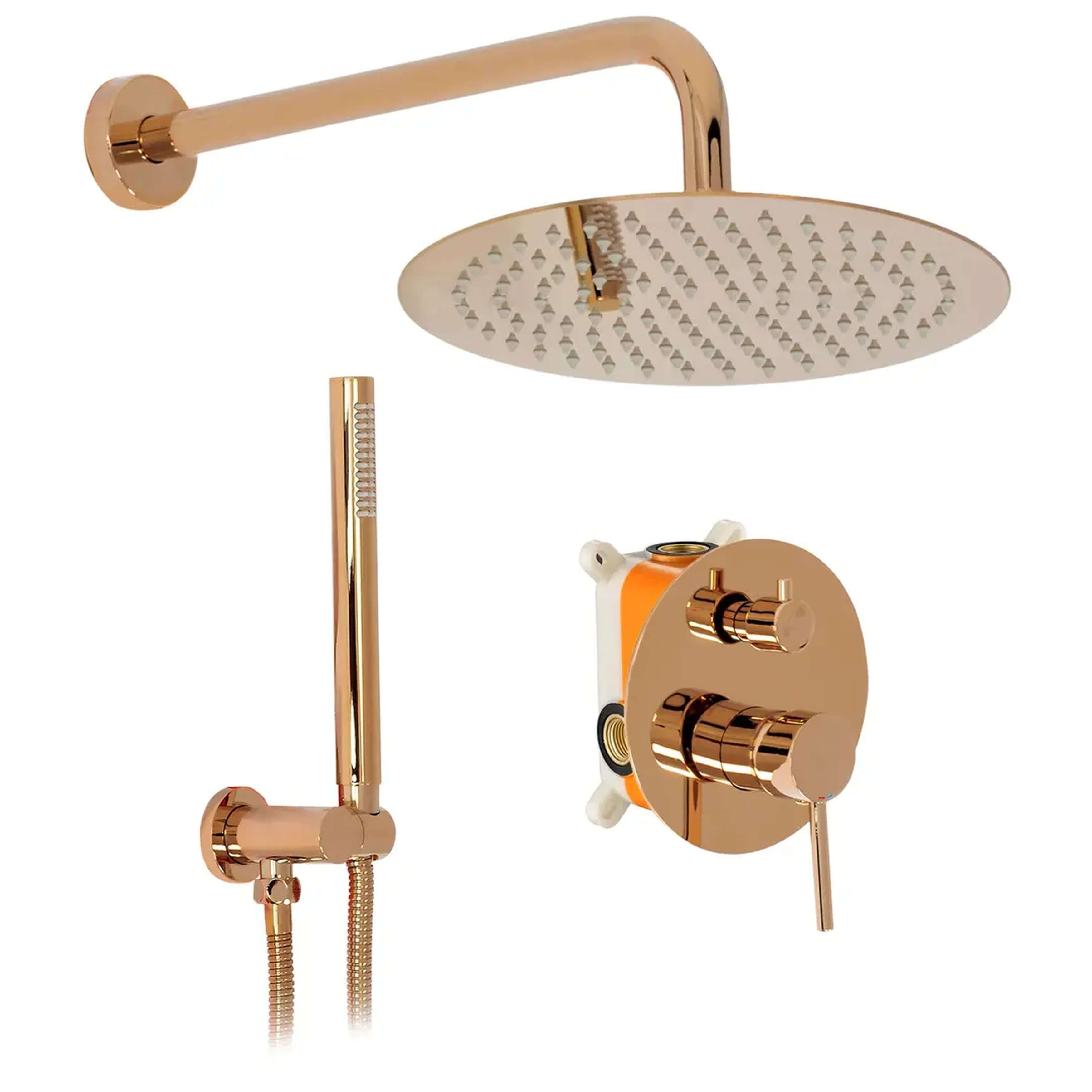 Rea Lungo ensemble de douche encastré oui cuivre REA-P7999