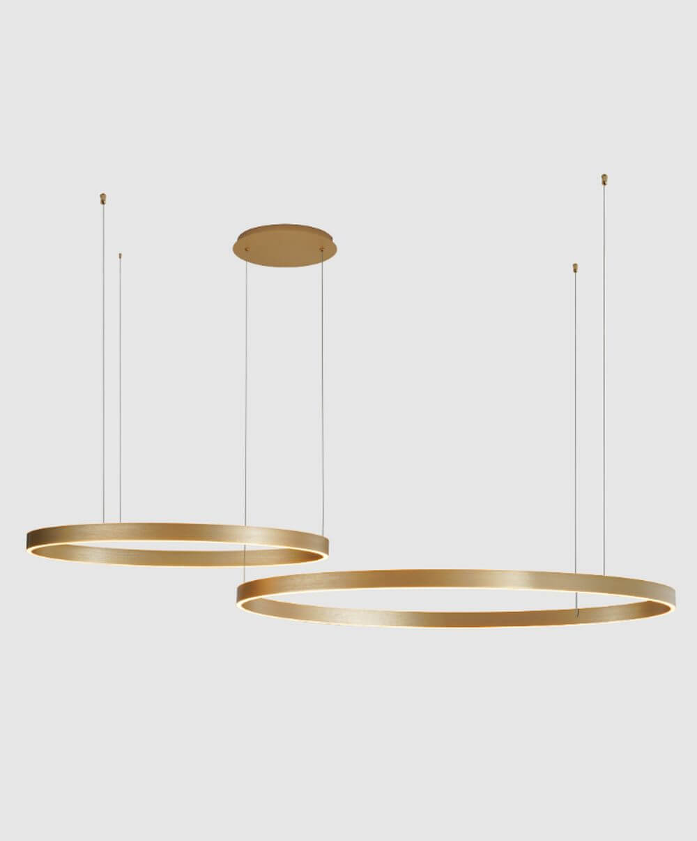 Zuma Line Isak lampe suspendue 2x100 W doré 250067-GD