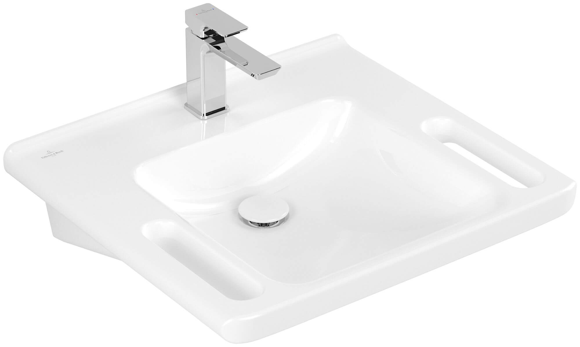 Villeroy & Boch ViCare lavabo 60x55 cm rectangulaire classique blanc brillant 4A6861R1