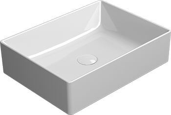 GSI Kube lavabo 50x37 cm rectangulaire à poser blanc brillant 942911