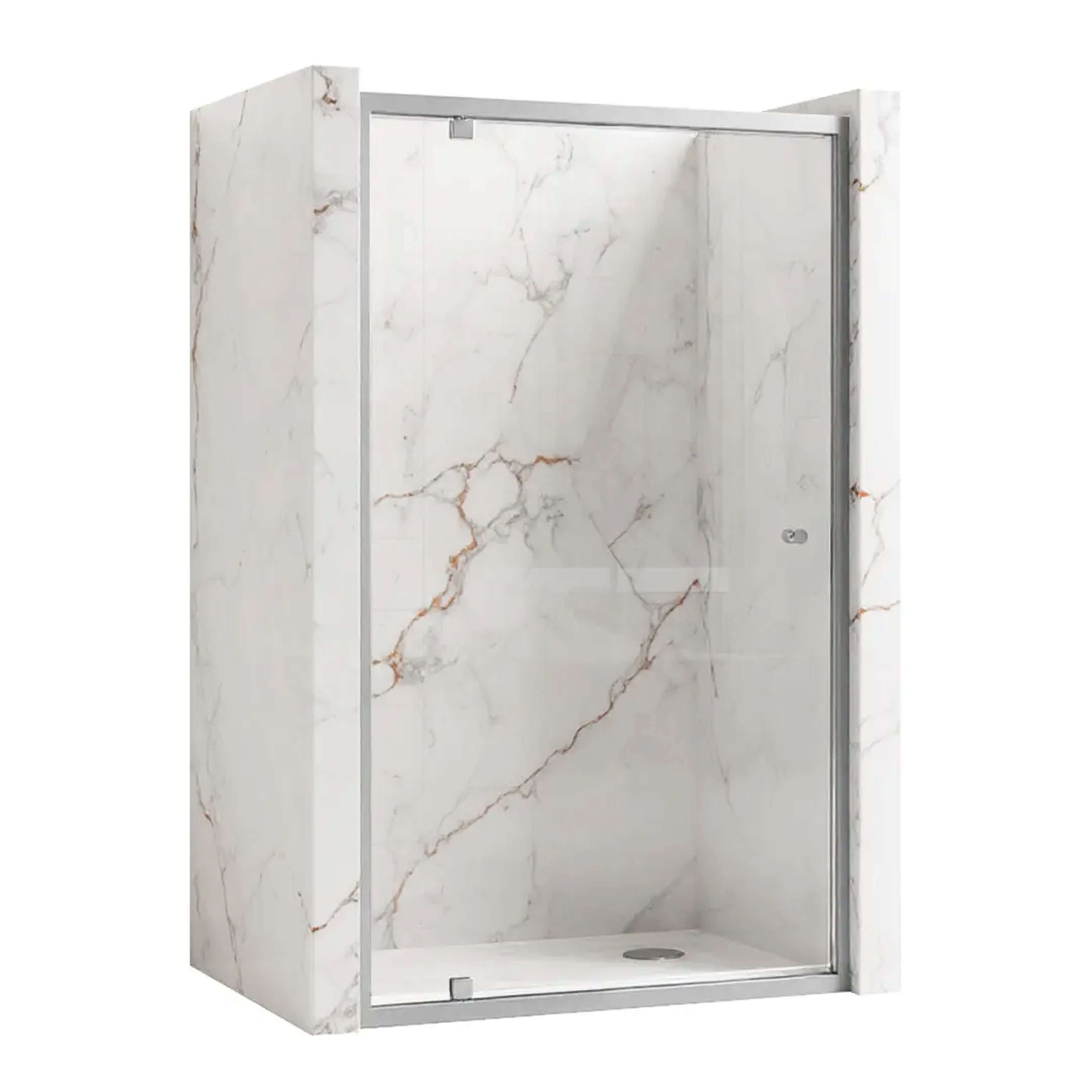 Rea Primo Swing porte de douche 80 cm à ouverture basculante chrome brillant/verre transparent REA-K2563