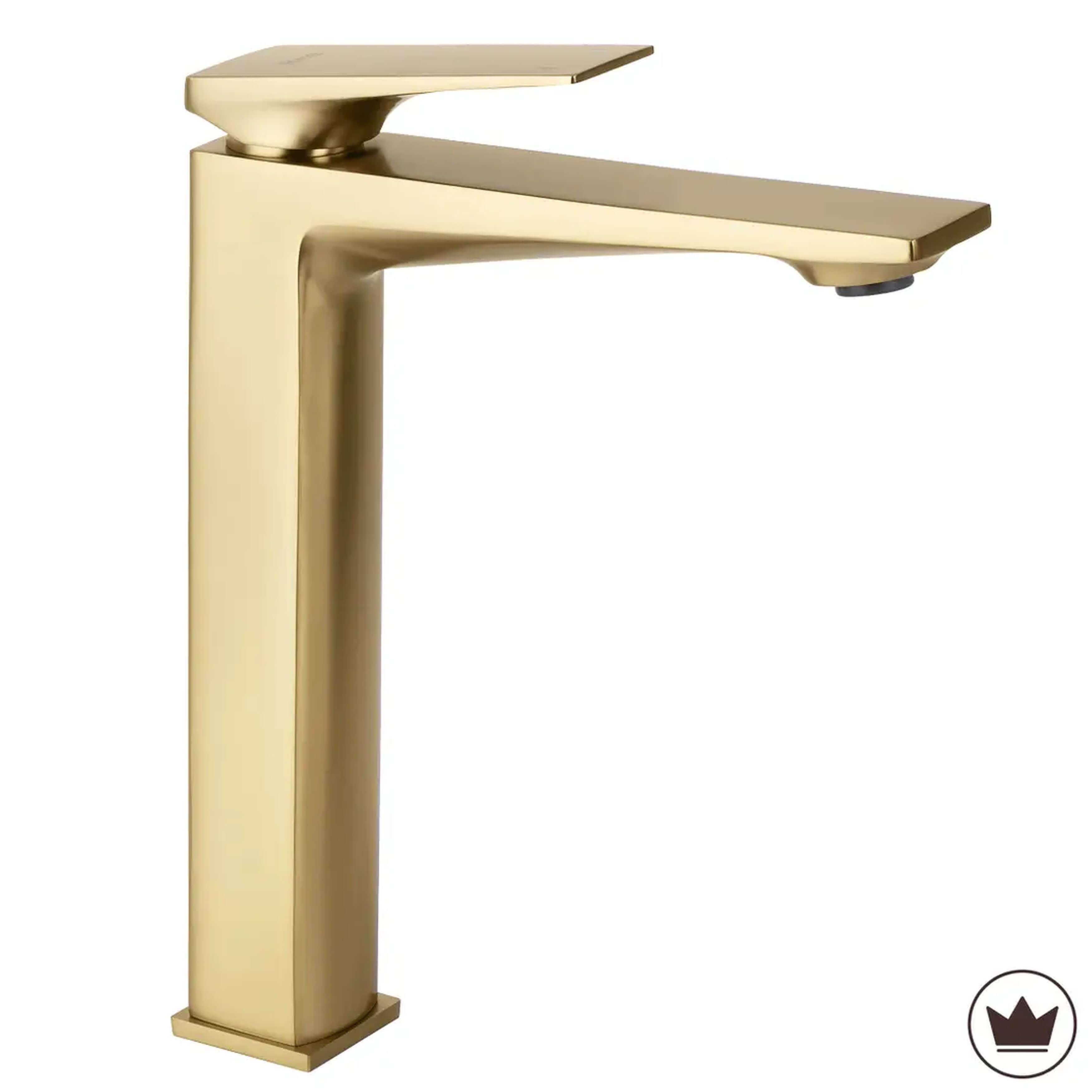 Rea Prime mitigeur de lavabo sur pied doré REA-B6733