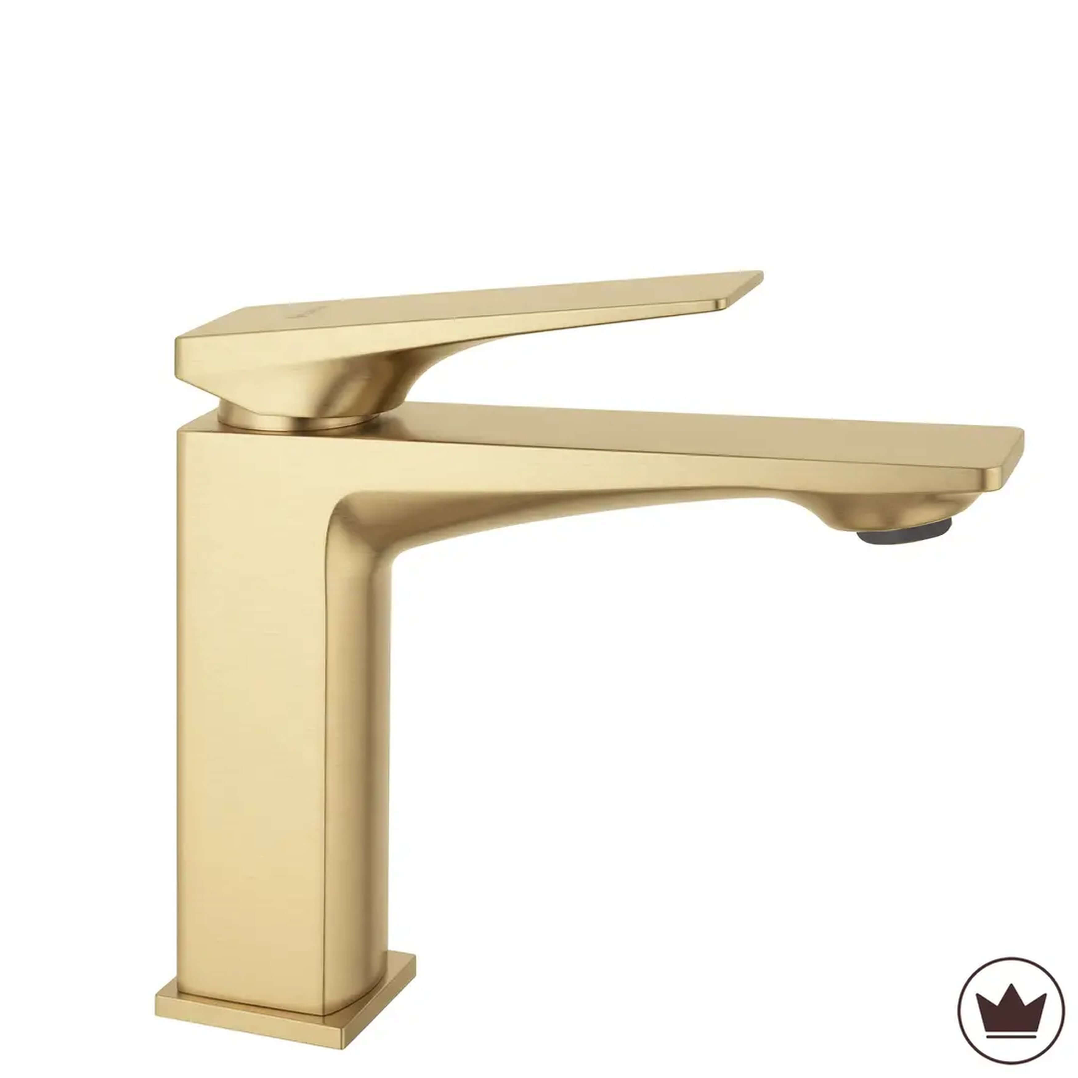 Rea Prime mitigeur de lavabo sur pied doré REA-B6775