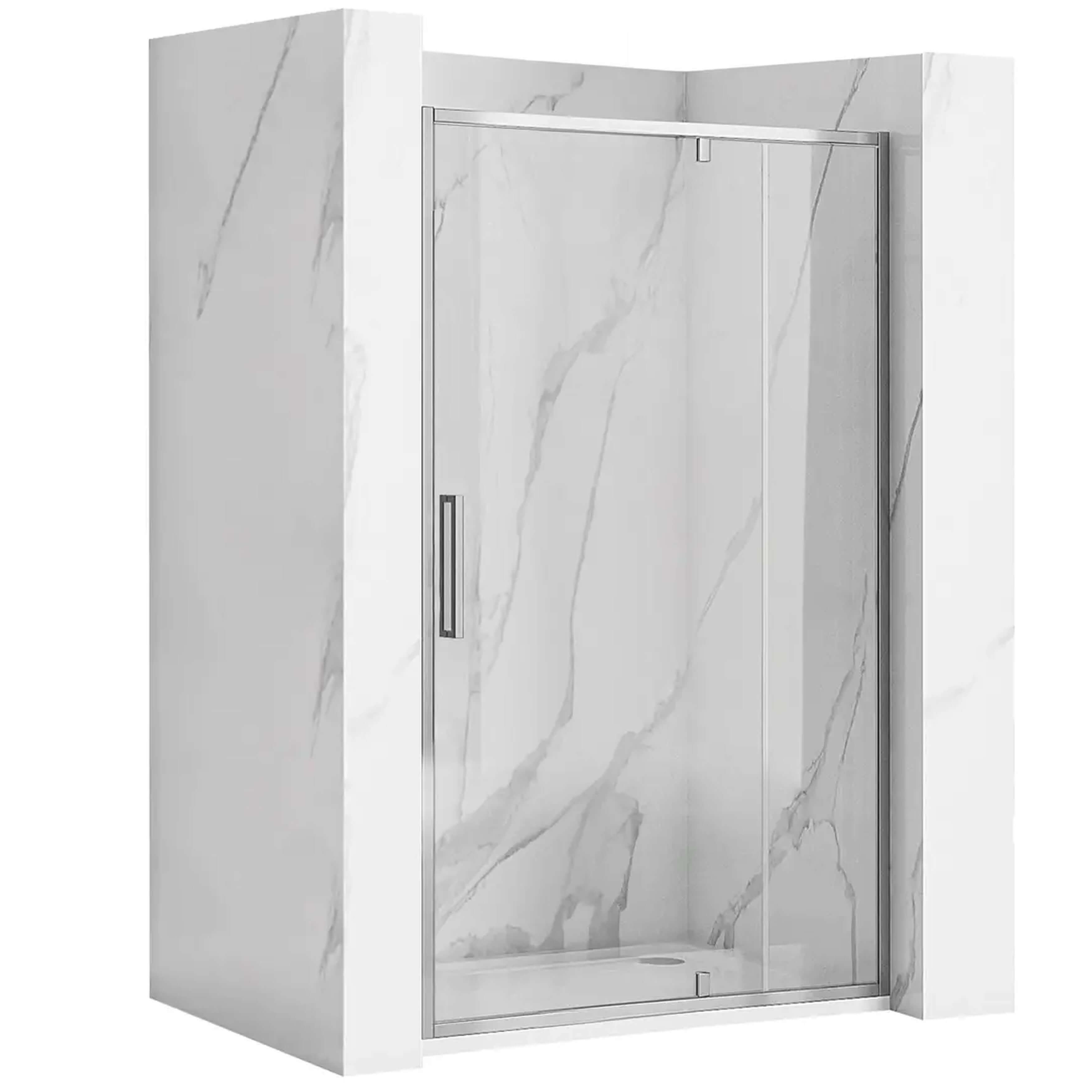 Rea Rapid Swing porte de douche 120 cm à ouverture basculante chrome brillant/verre transparent REA-K5456