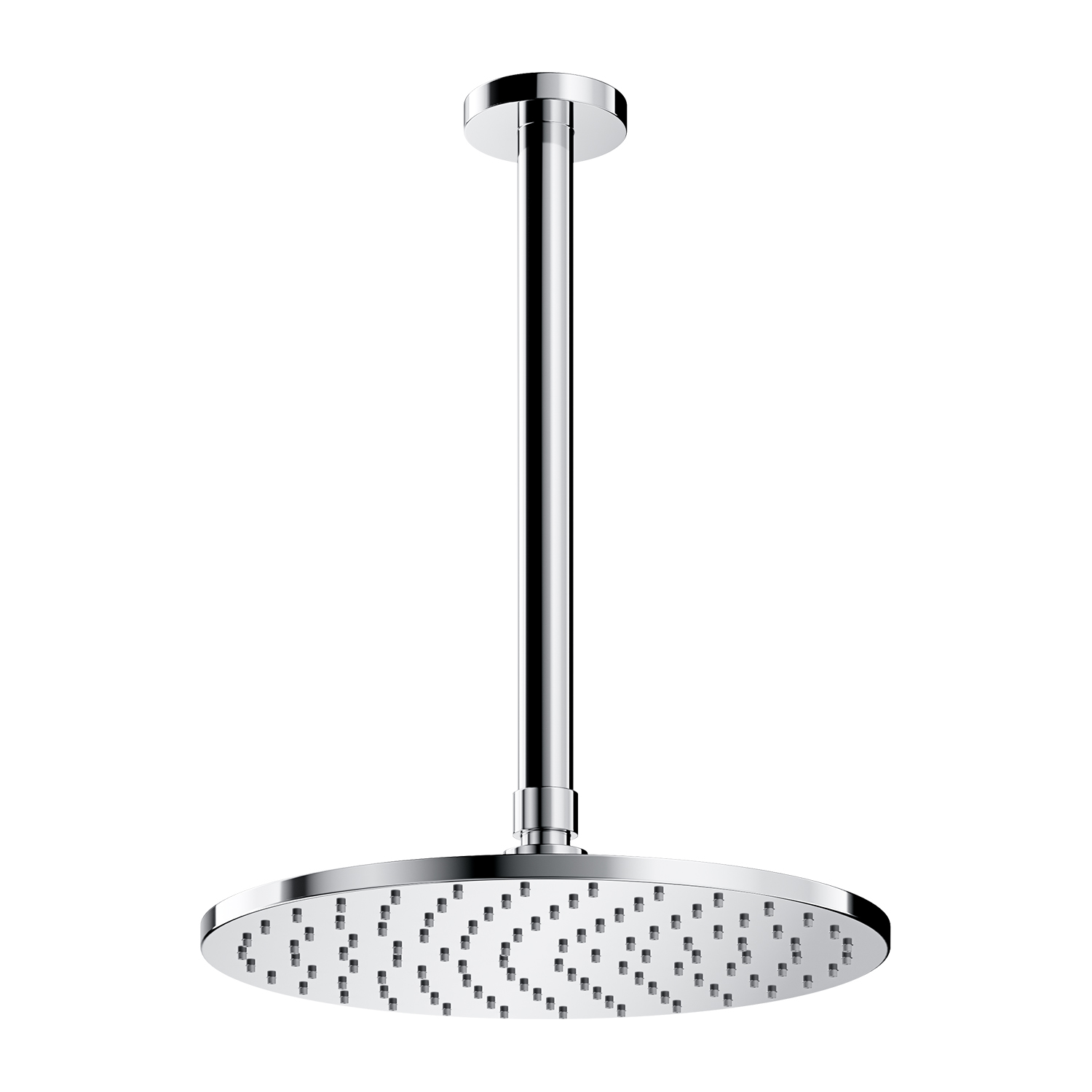 Omnires SlimLine douche à effet de pluie avec bras 25x25 cm ronde chrome WSSET1CR