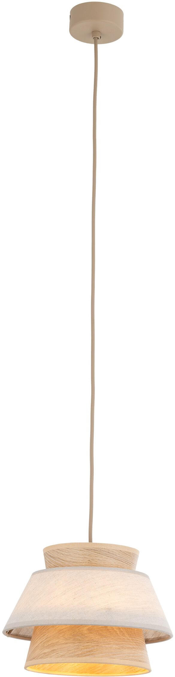 TK Lighting Kalum lampe suspendue 1x15 W beige 11781