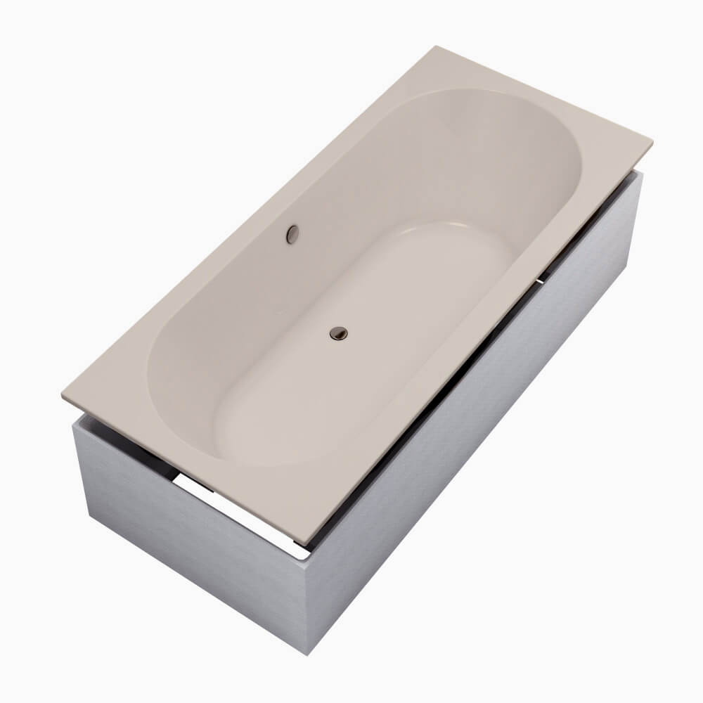 Schedline Celestia Cashmere Mat SET baignoire rectangulaire 170x75 cm 3WSP.CS1P-17075/PK/MG