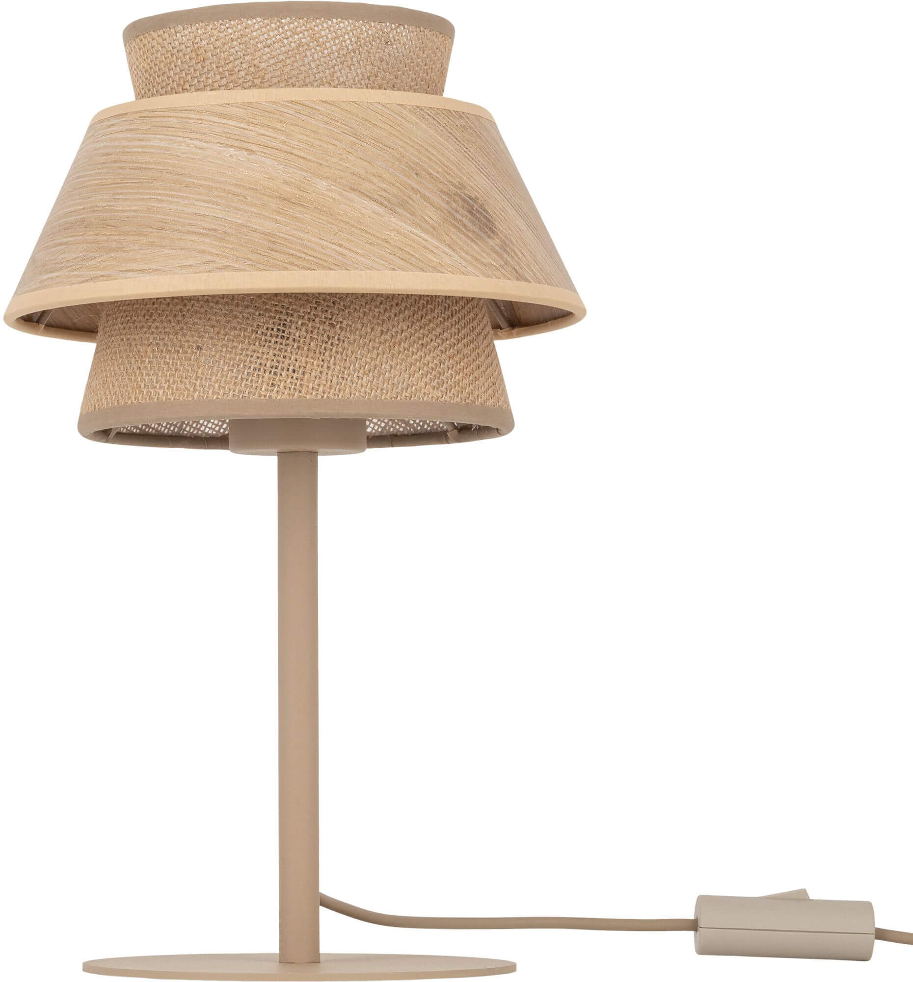 TK Lighting Kalum lampe de table 1x15 W marron 16224