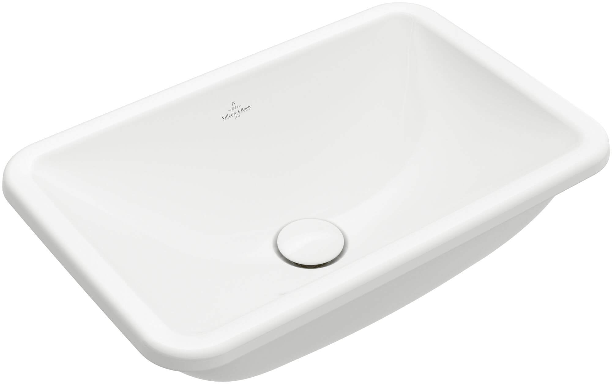Villeroy & Boch Loop & Friends lavabo 51x34.5 cm rectangulaire encastrée blanc brillant 4A6400R1