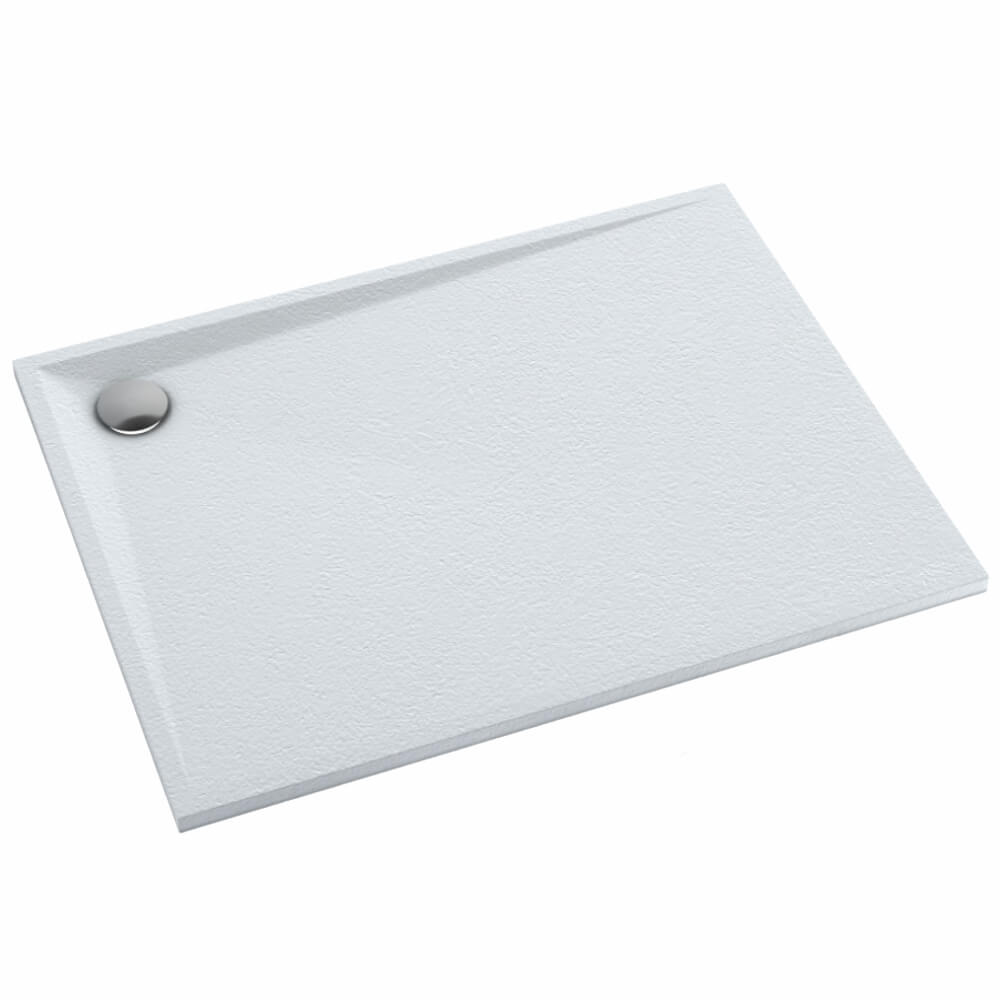 Schedline Libra Grooved White Stone receveur de douche rectangulaire 110x80 cm blanc 3SP.L1P-80110/B/GR