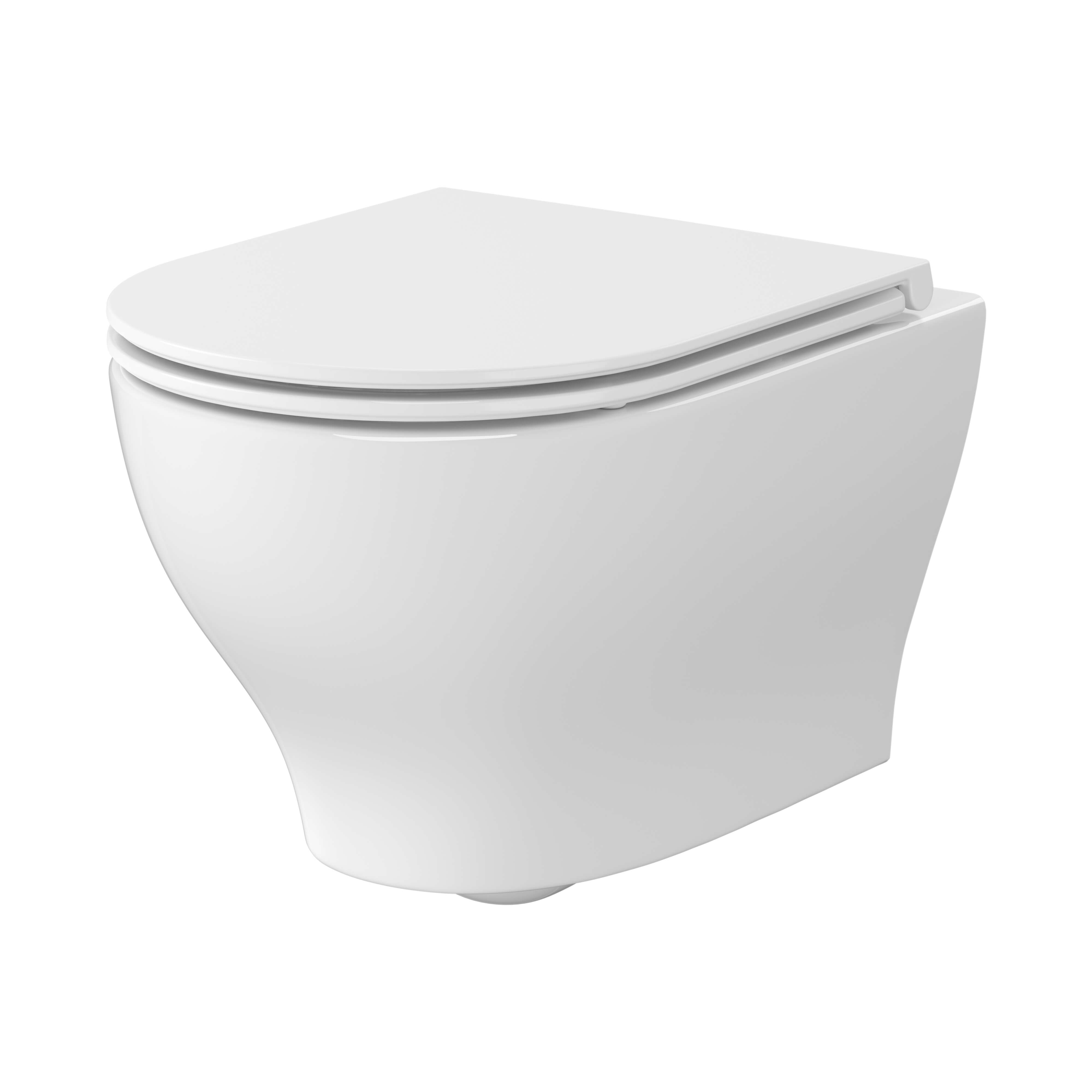 Cersanit Block ensemble cuvette + abattant suspendue oui oui blanc brillant S701-942