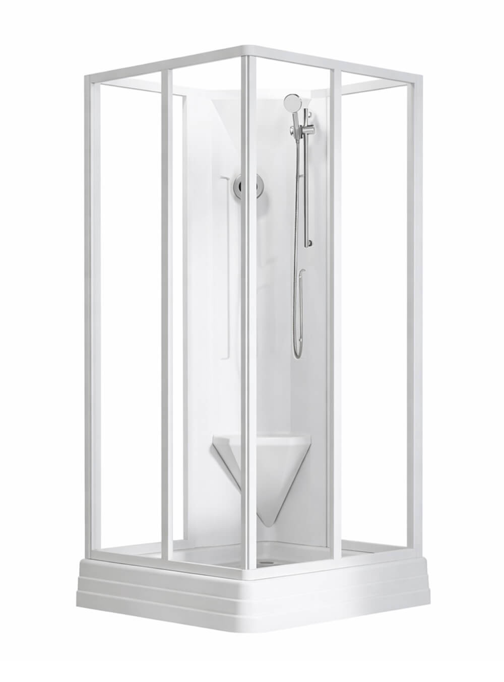 Ravak Supernova cabine avec receveur 90x90 cm carrée blanc brillant/verre transparent 82677112Z1