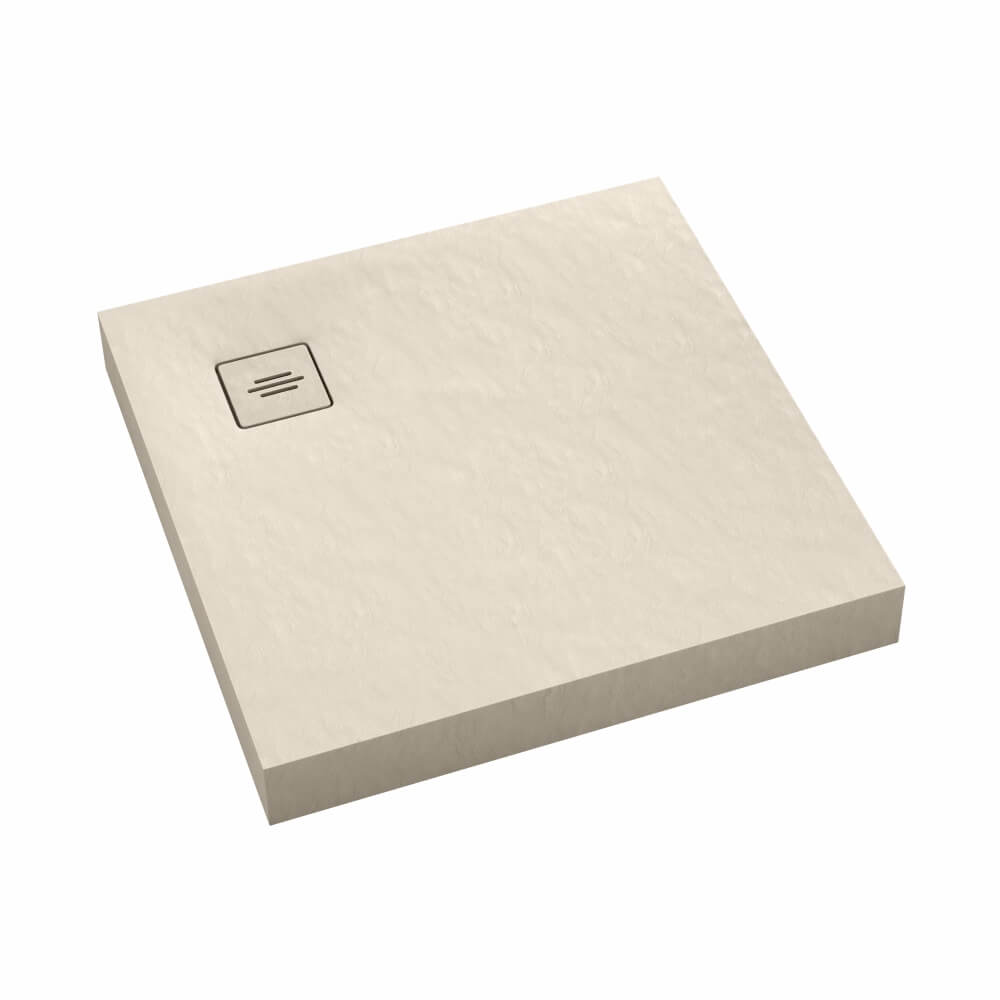 Schedline NonLimits Cashmere Stone receveur de douche carré 80x80 cm gris 3ST.N1K-8080/PK/ST-M1/PK/ST