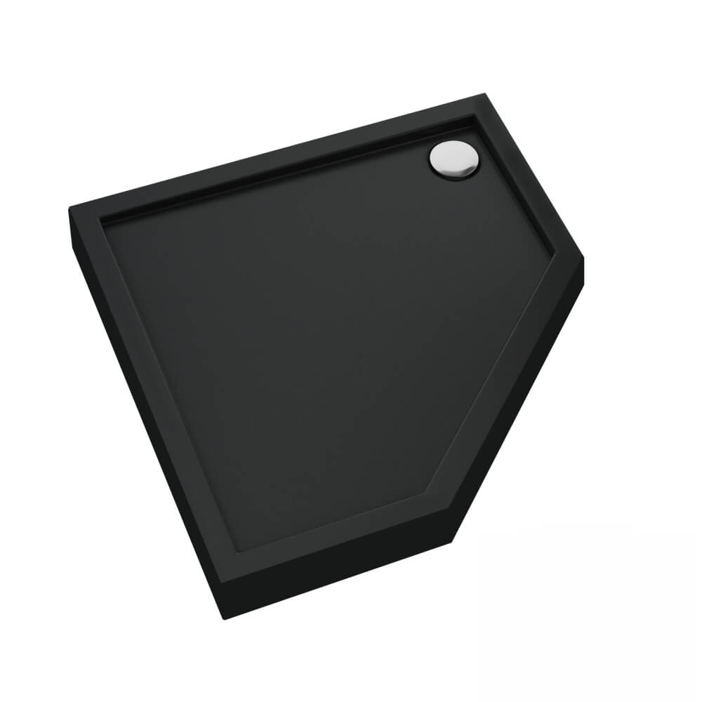 Schedline Cameron Black Mat receveur de douche pentagonal 80x80 cm noir 3ST.C1PK-8080/C/MG