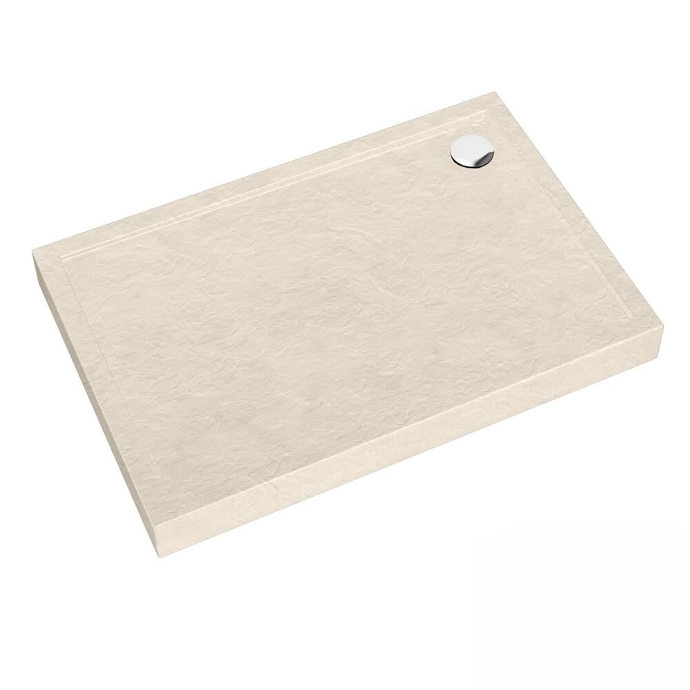 Schedline Sharper Cashmere Stone receveur de douche rectangulaire 120x80 cm beige 3S.S1P-80120/PK/ST