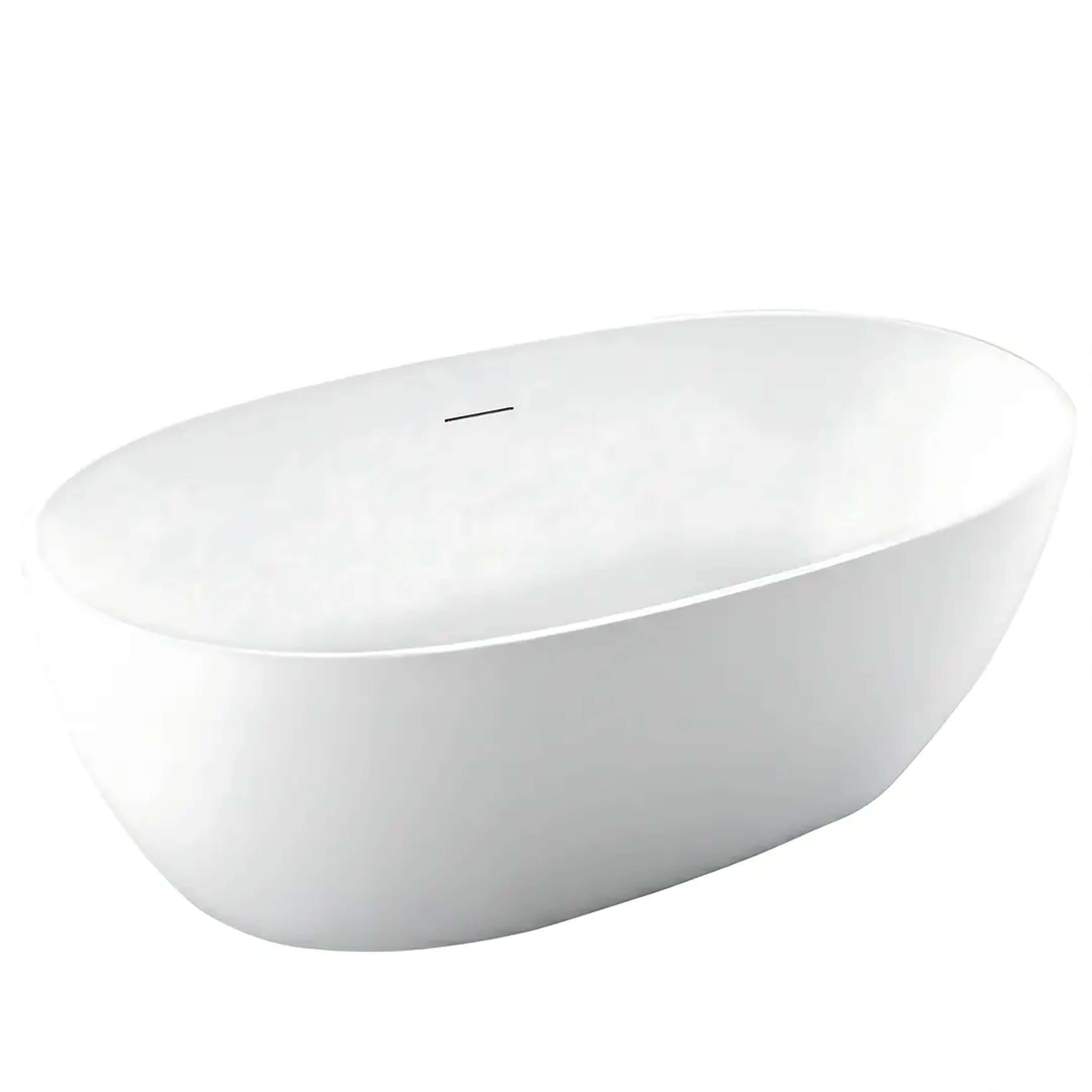 Rea Roma baignoire autoportante 169x75 cm ovale blanc REA-W0128