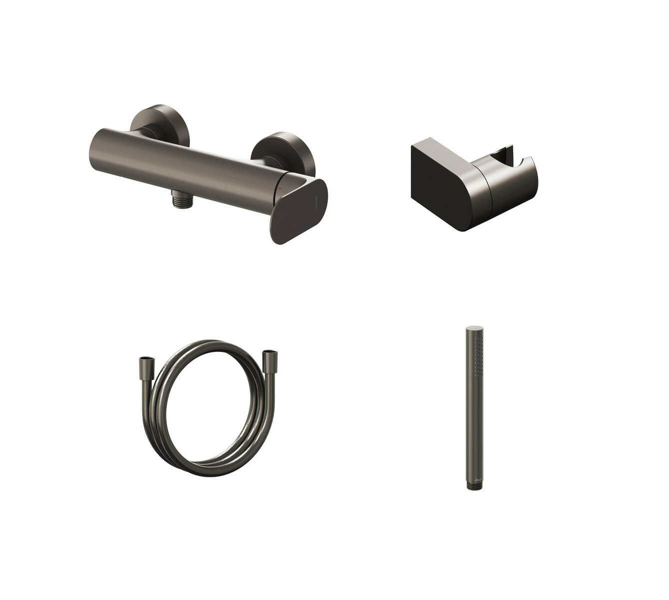 Ravak Eleganta mitigeur de douche murale graphite X07S141