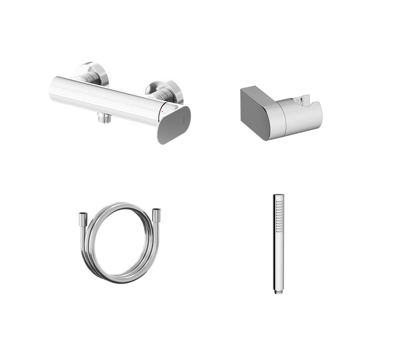 Ravak Eleganta mitigeur de douche murale chrome X07S138