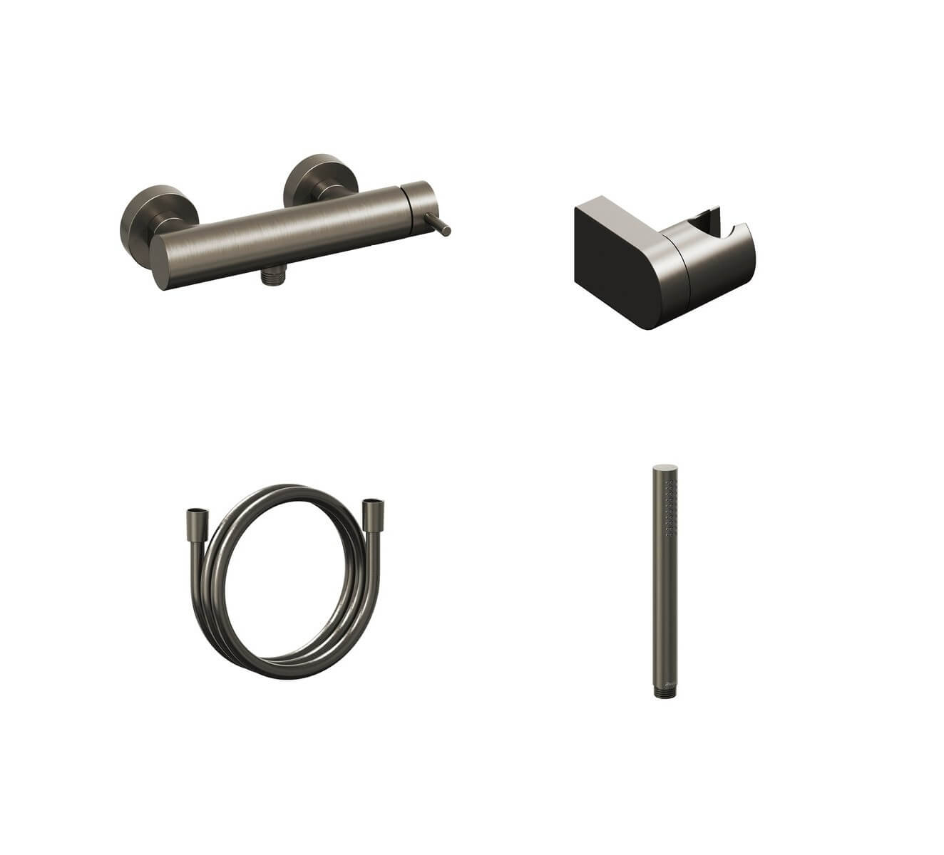 Ravak Espirit mitigeur de douche murale graphite X07S131