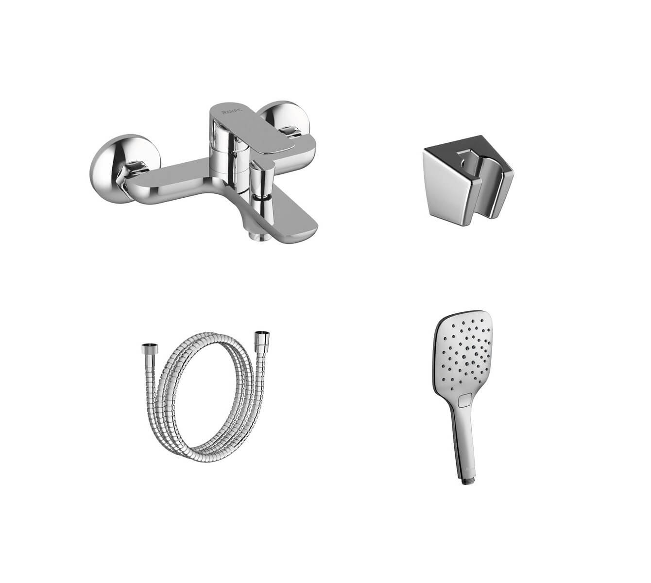 Ravak Classic mitigeur bain-douche murale chrome X07S117