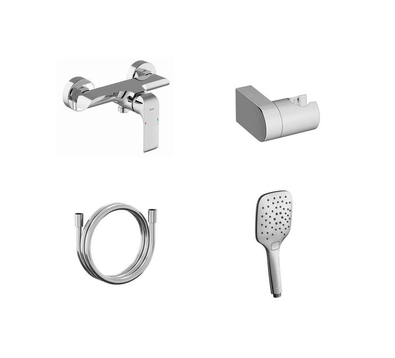 Ravak Flat mitigeur de douche murale chrome X07S115