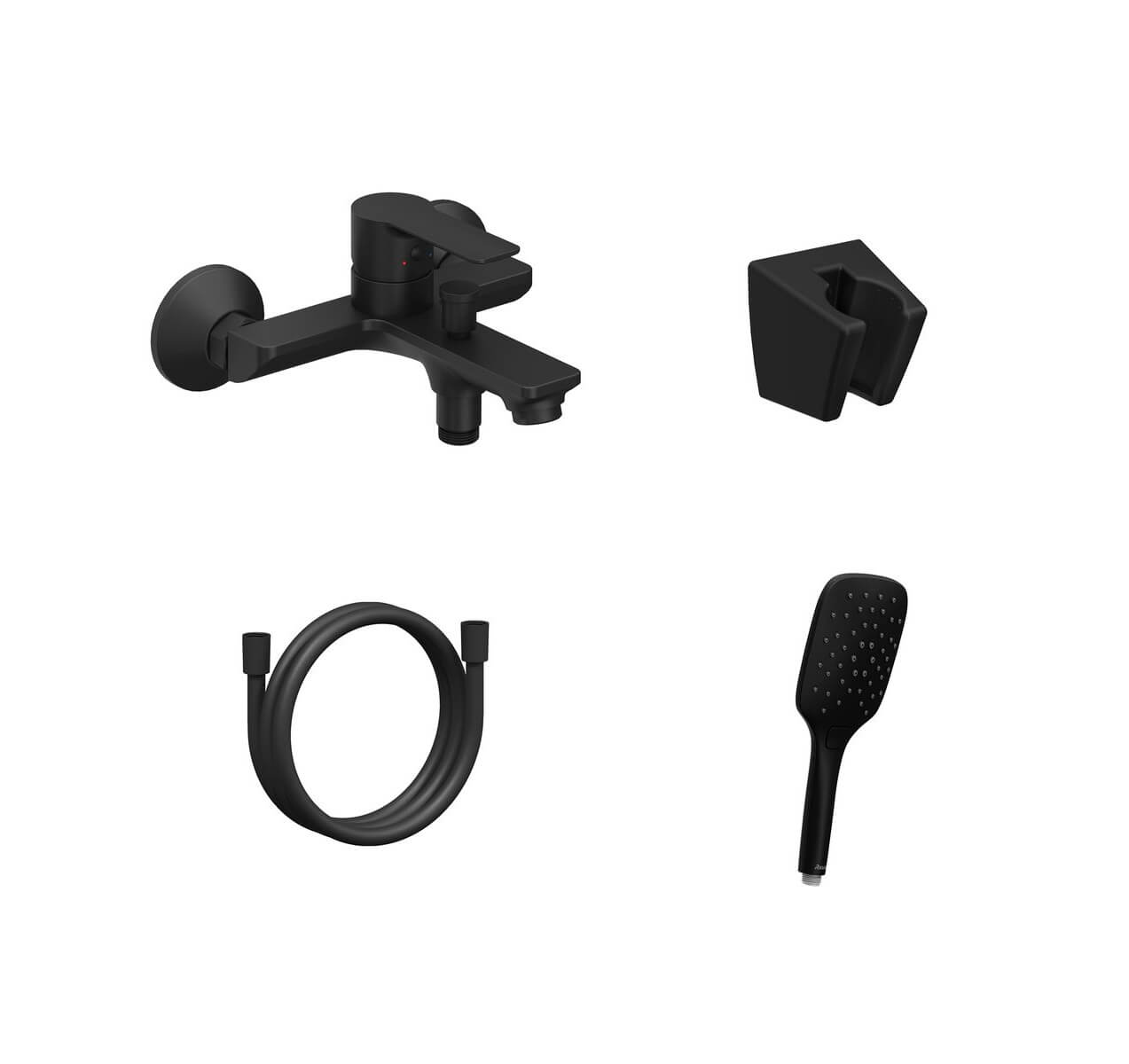 Ravak Solar mitigeur bain-douche murale noir X07S106