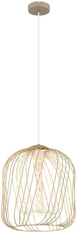 Globo Lighting Dichti lampe suspendue 1x40 W beige 15965H1