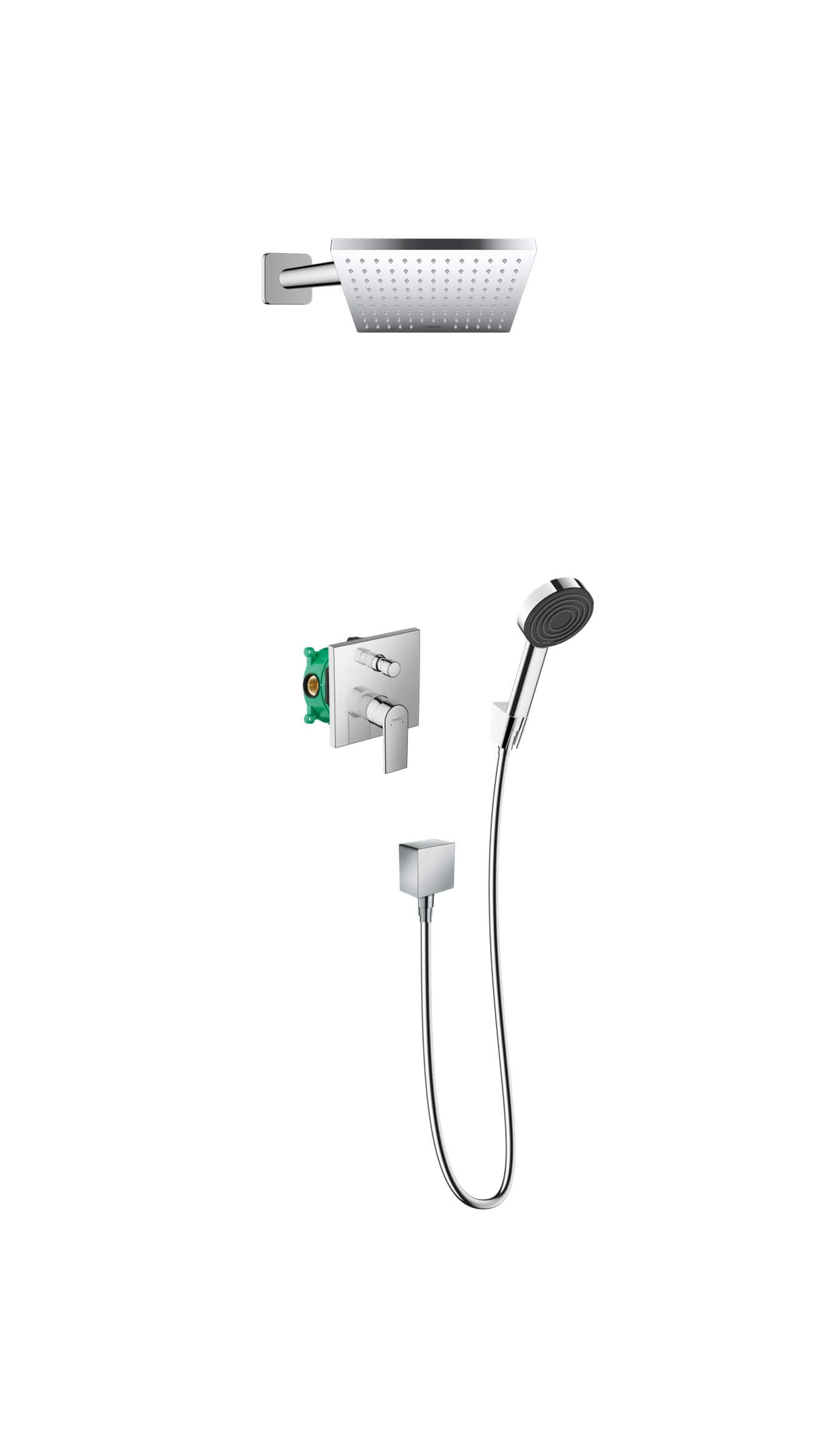 Hansgrohe Vernis Shape ensemble de douche encastré oui chrome 88002343