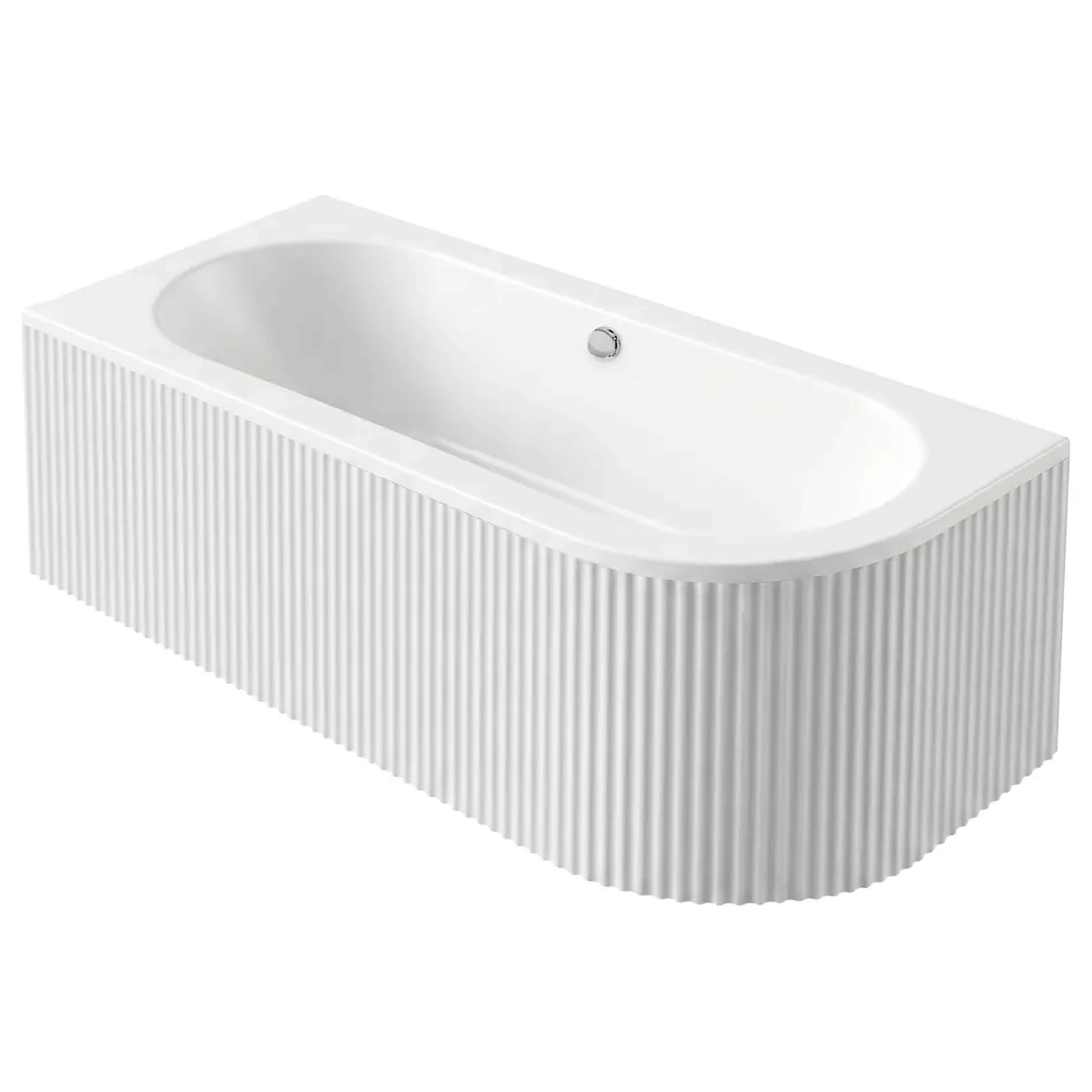 Rea Orion baignoire d’angle 169.5x75 cm blanc REA-W0073