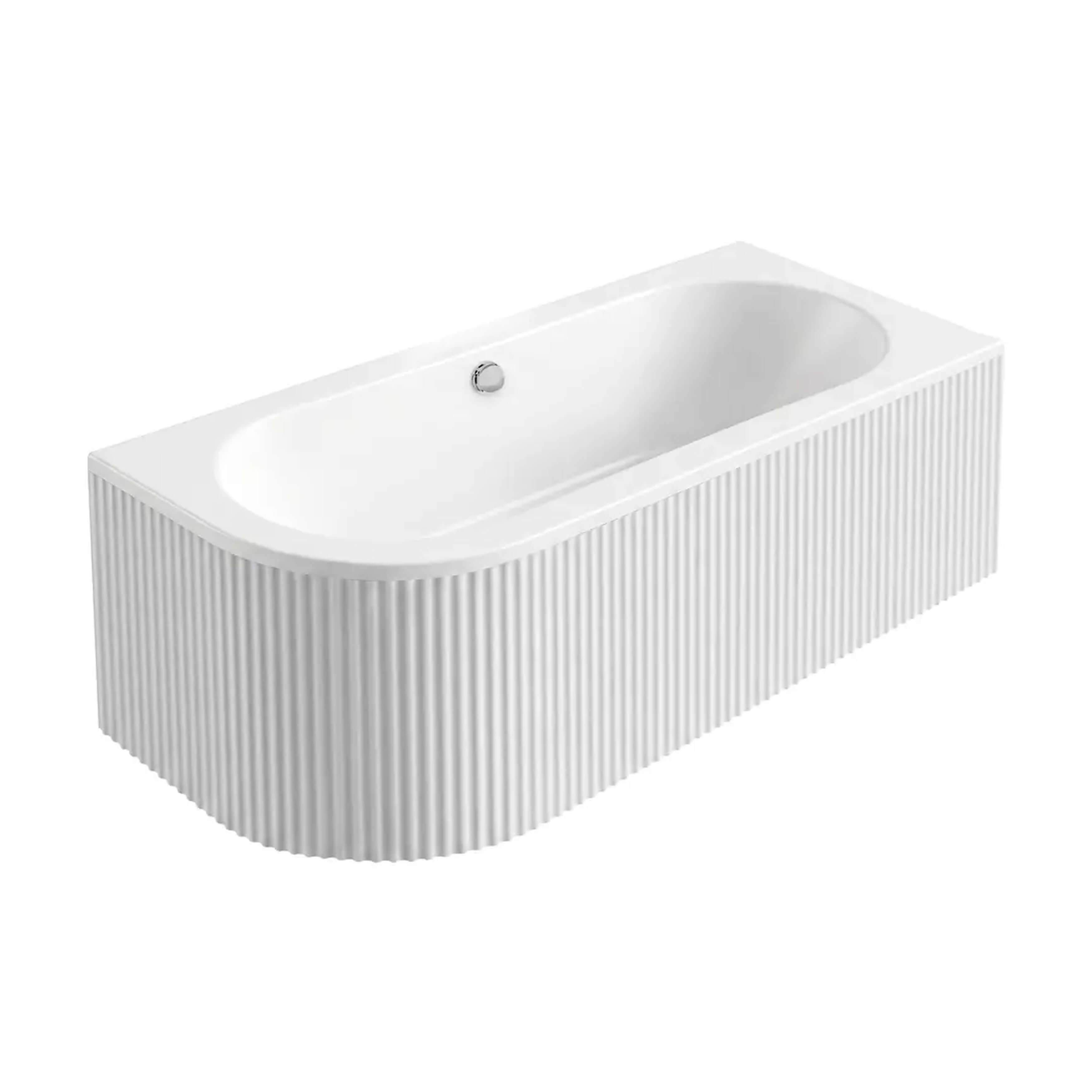 Rea Orion baignoire d’angle 149.5x75 cm côté droit blanc REA-W0074