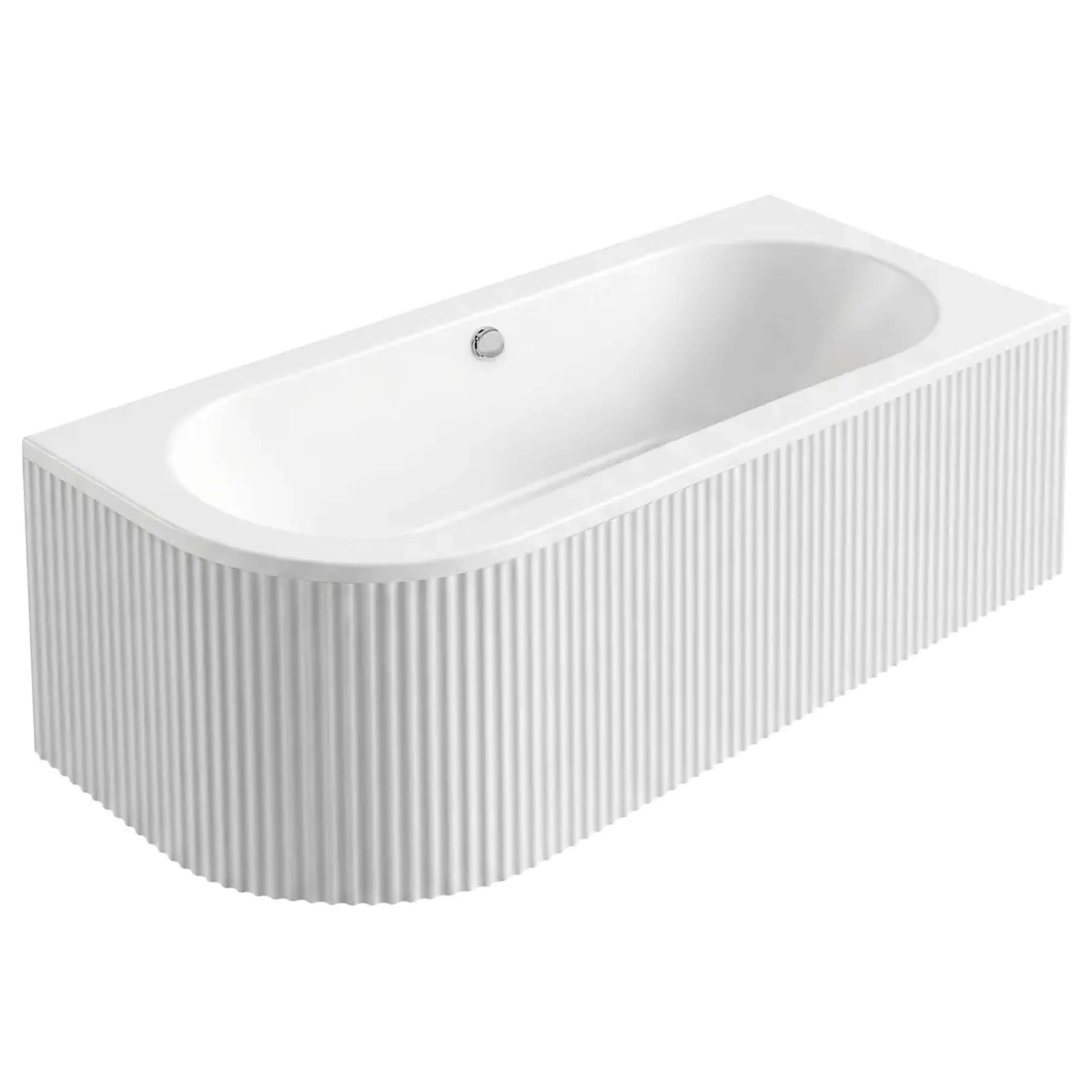 Rea Orion baignoire d’angle 169.5x75 cm côté droit blanc REA-W0076
