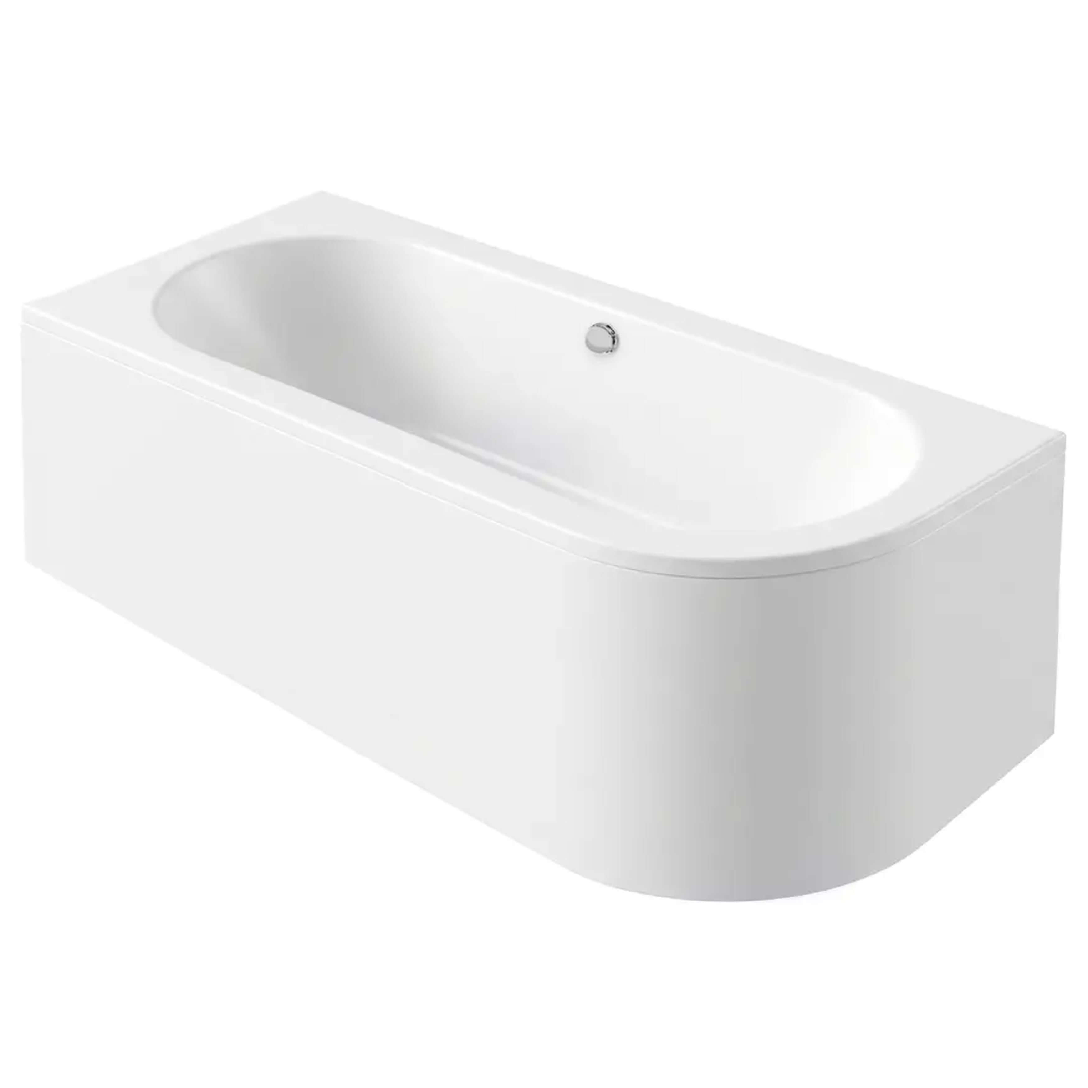 Rea Orion baignoire d’angle 169.5x75 cm côté gauche blanc REA-W0095