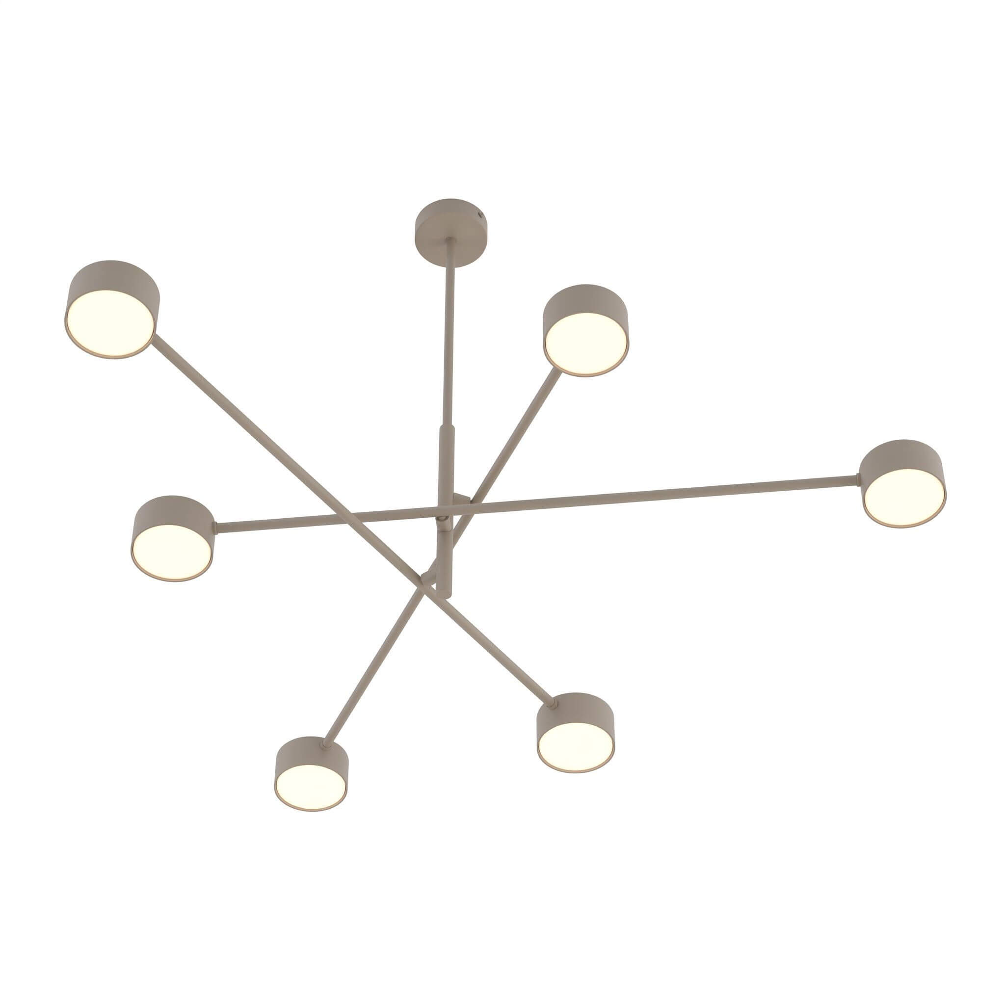 Emibig Natsu plafonnier 6x10 W beige 1780/6