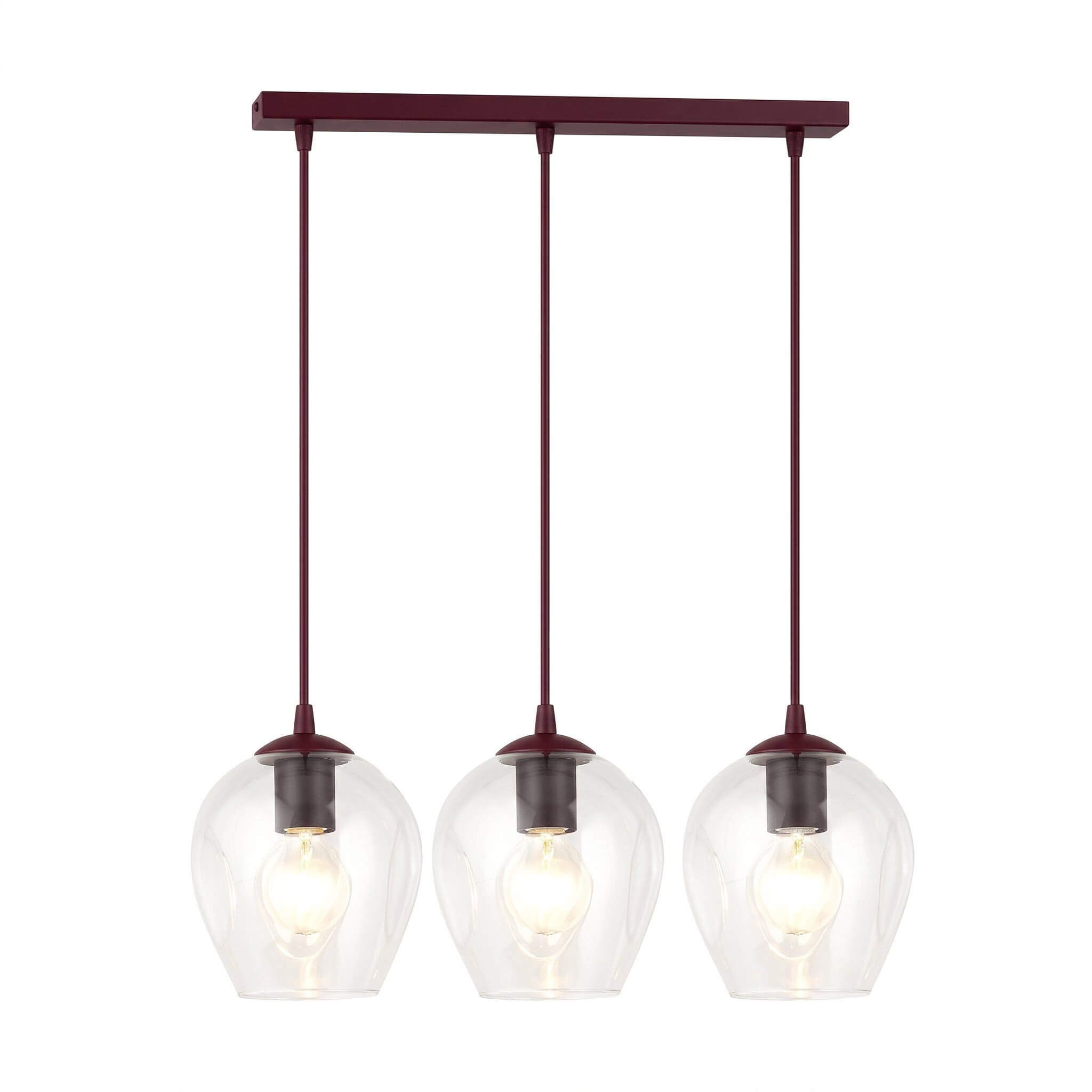 Emibig Istar lampe suspendue 3x15 W bordeaux 1784/3