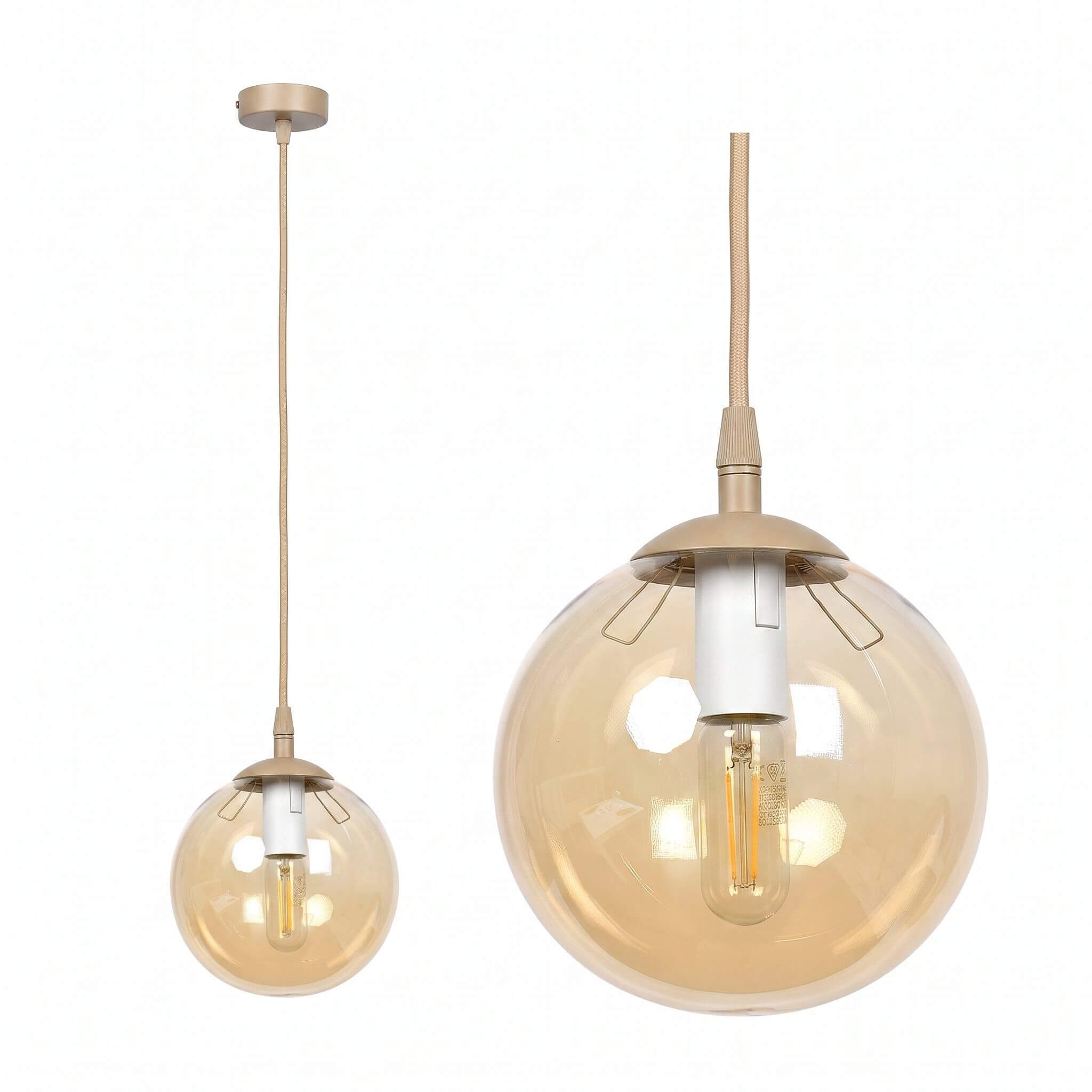 Emibig Cosmo lampe suspendue 1x10 W beige 1791/1