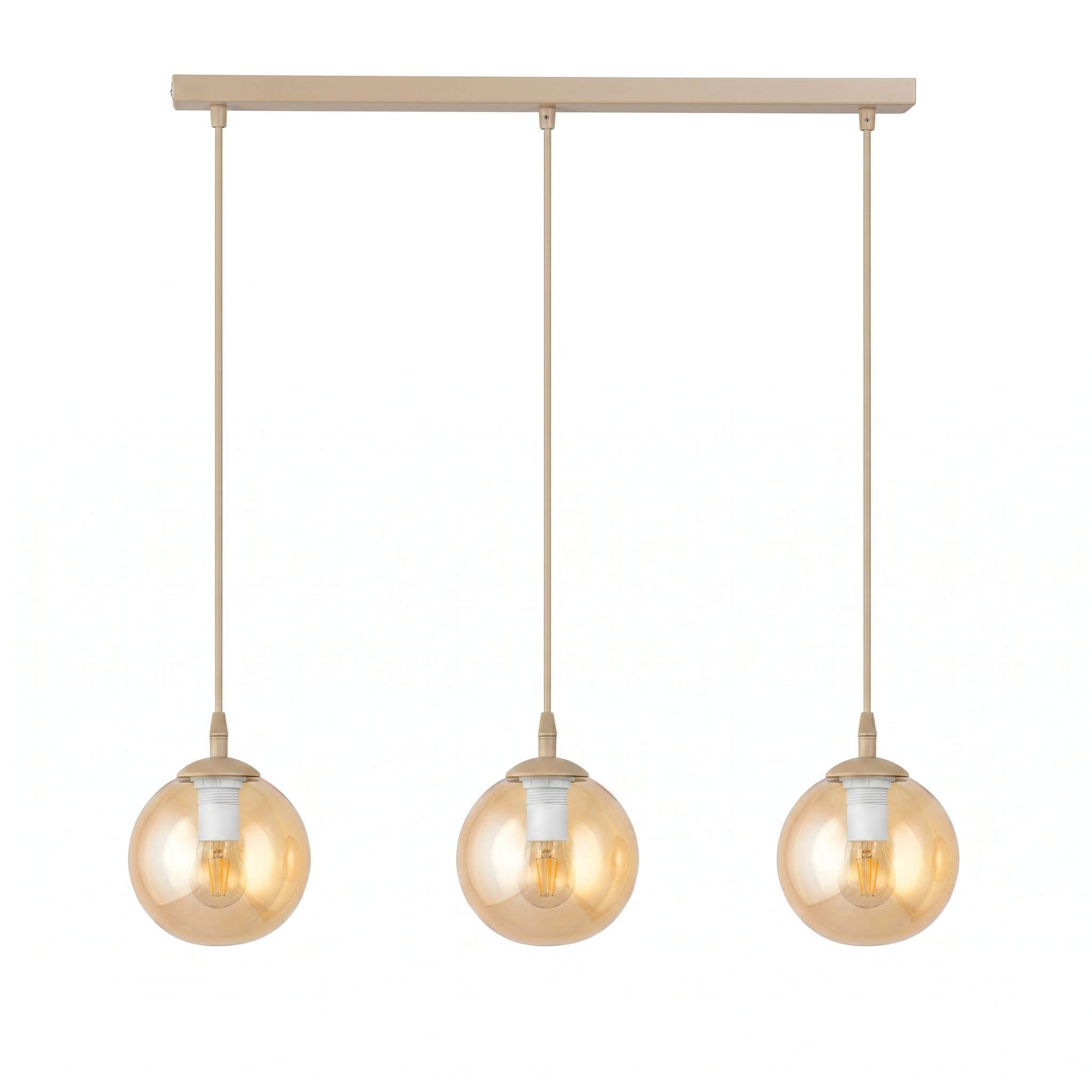Emibig Cosmo lampe suspendue 3x10 W beige 1791/3