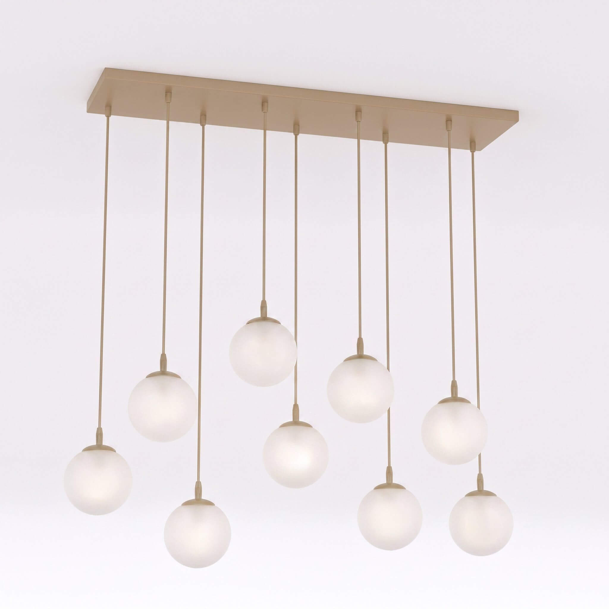 Emibig Cosmo lampe suspendue x10 W blanc-beige 1790/9