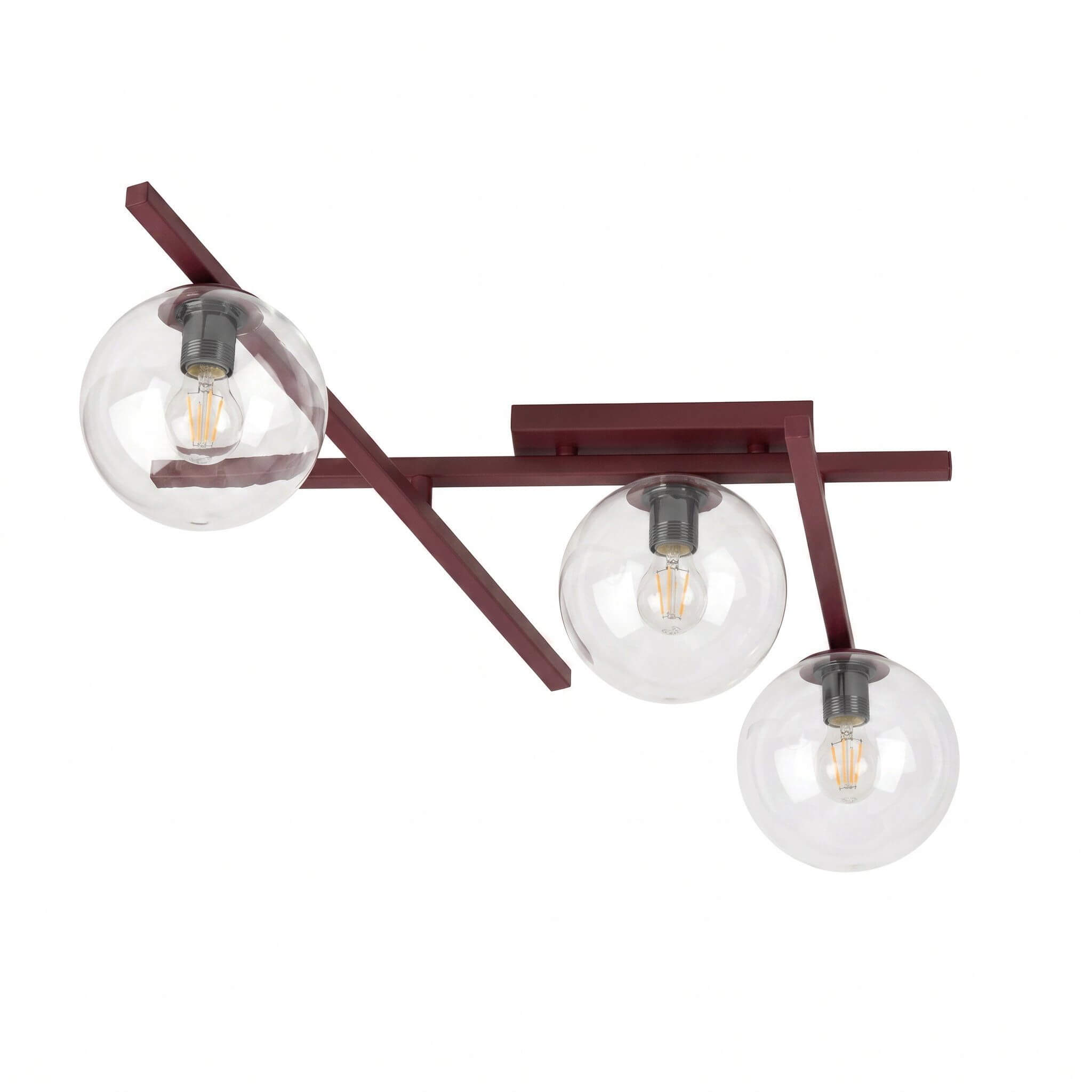 Emibig Smart plafonnier 3x10 W bordeaux 1796/3