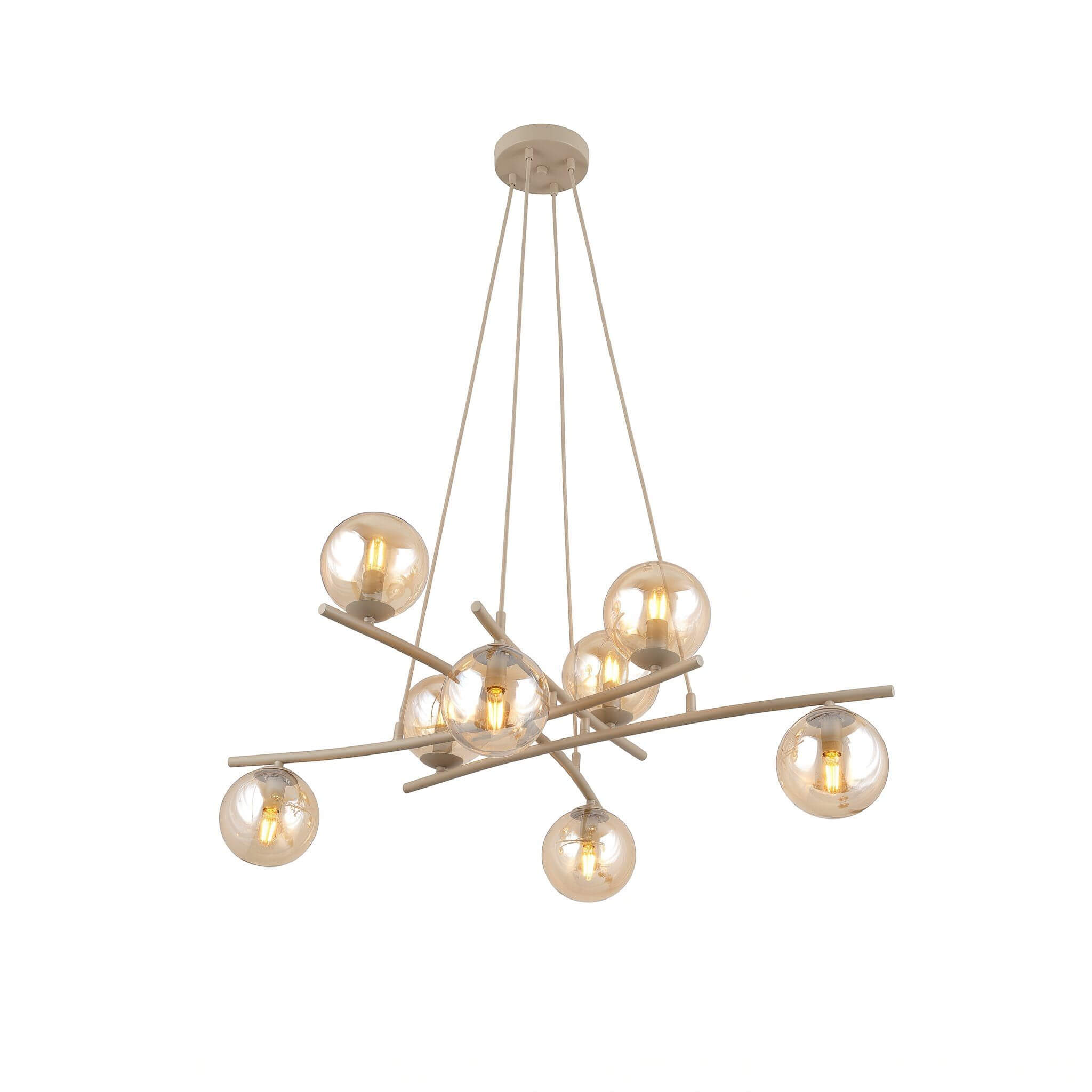 Emibig Essa lampe suspendue x10 W beige 1798/8