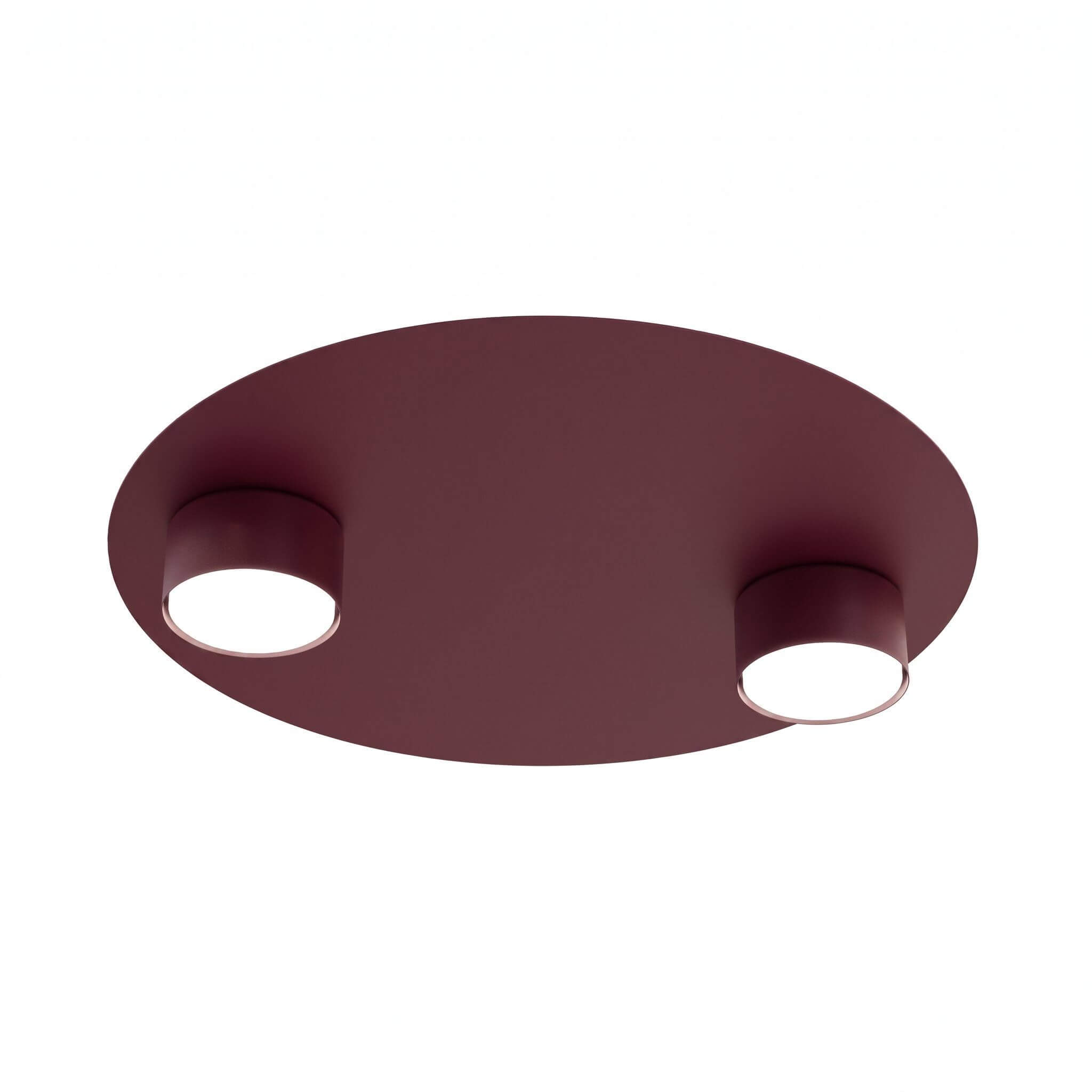 Emibig Bolx plafonnier 2x10 W bordeaux 1806/2