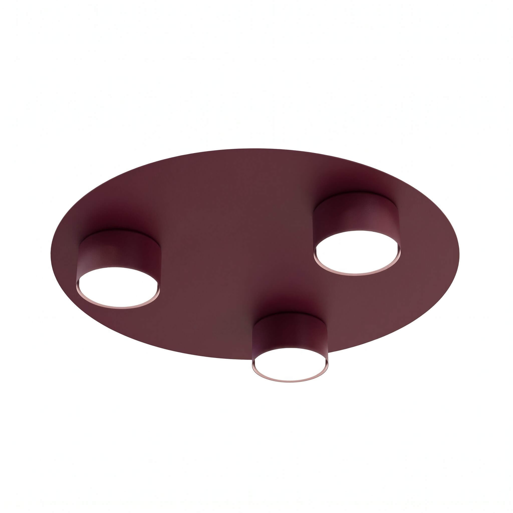 Emibig Bolx plafonnier 3x10 W bordeaux 1806/3