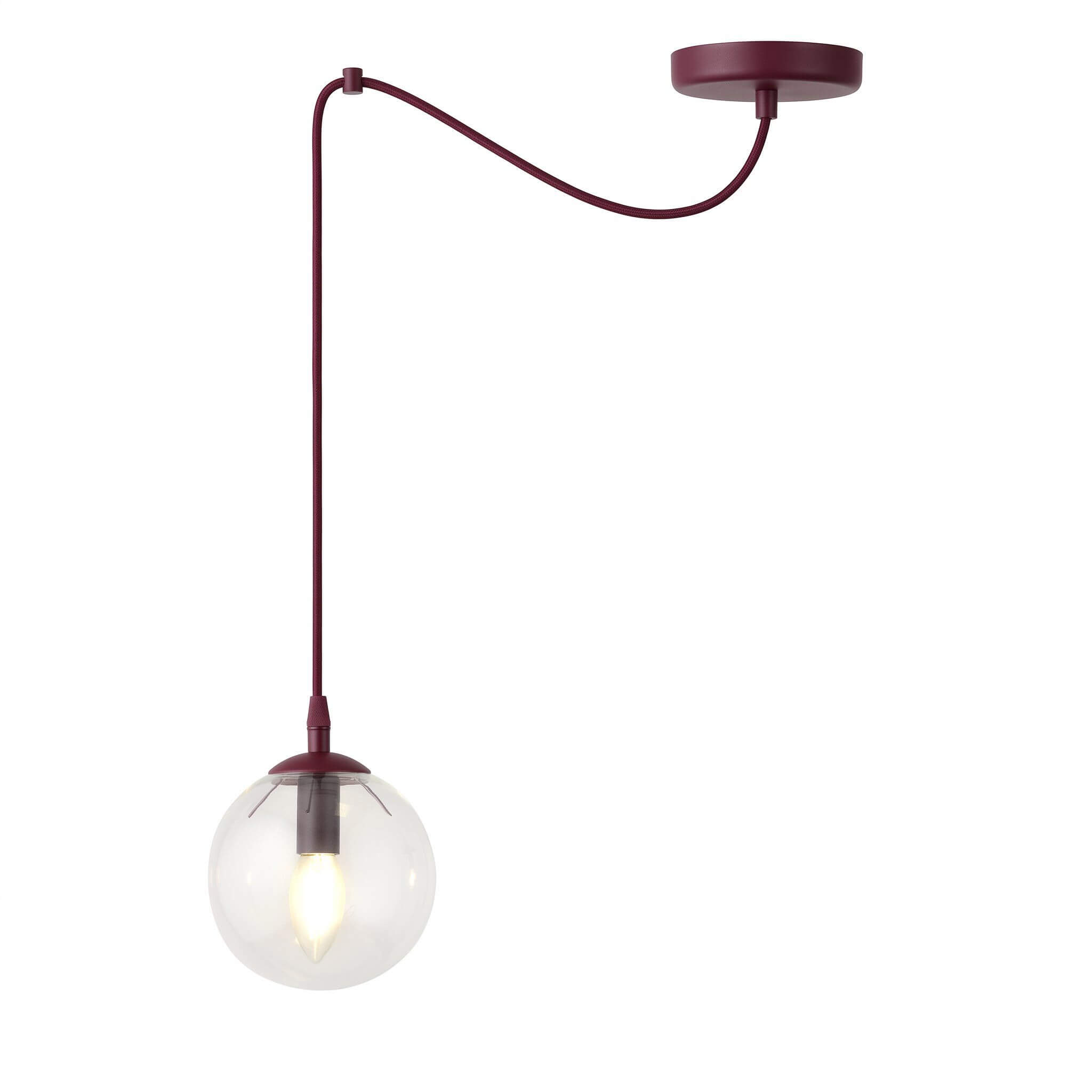 Emibig Gigi lampe suspendue 1x10 W bordeaux 1826/1