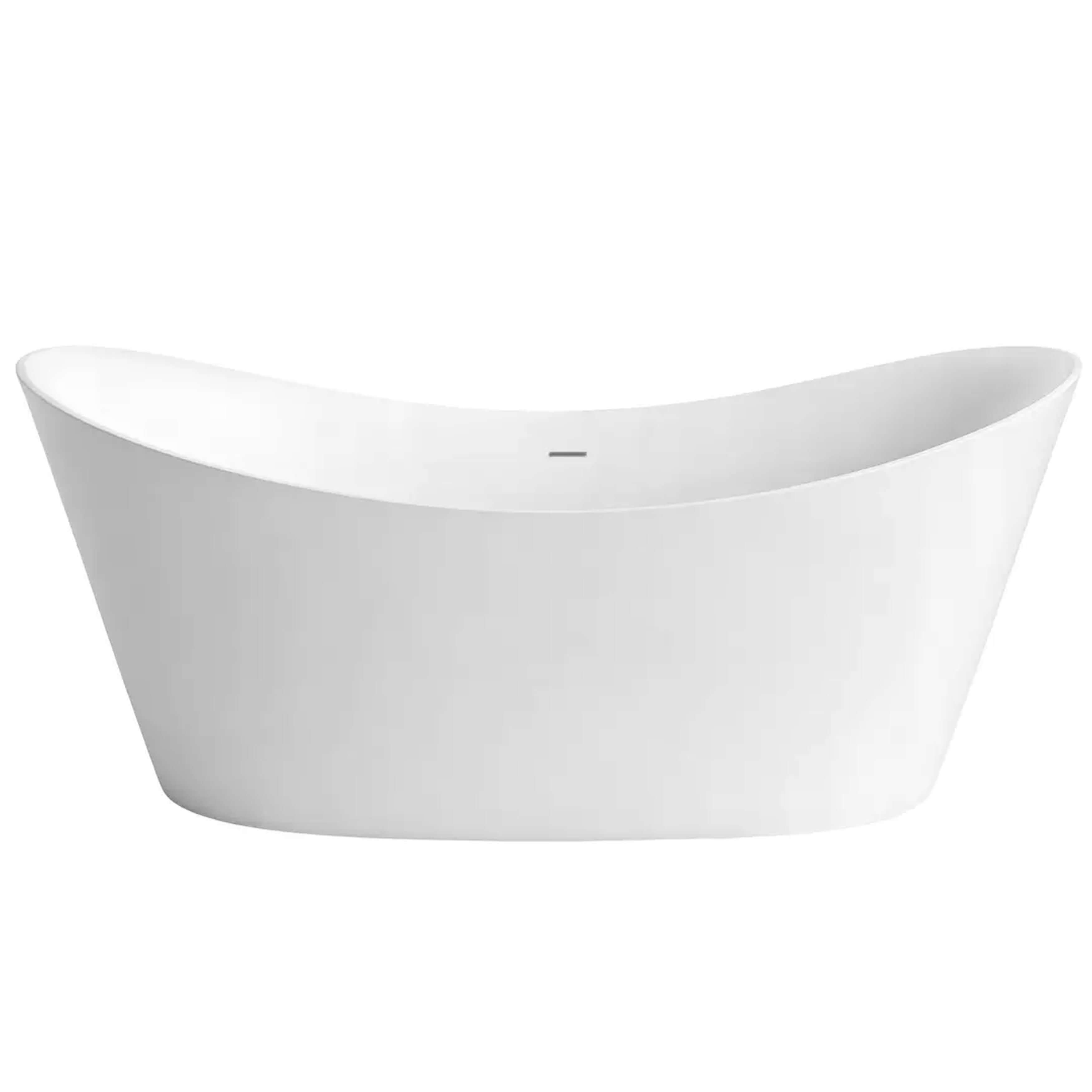 Rea Ferrano baignoire autoportante 170.5x72.5 cm ovale blanc REA-W1800