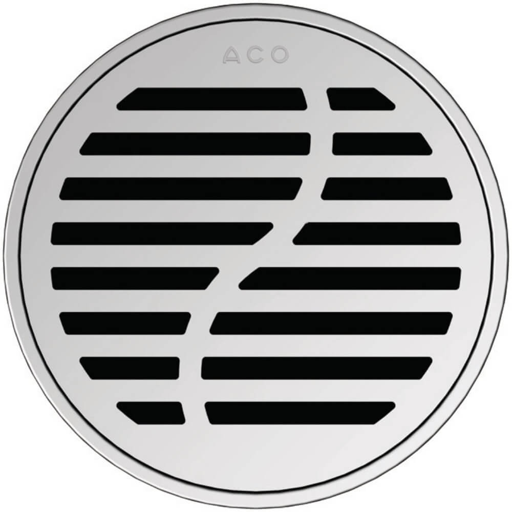 ACO grille d'évacuation de douche 14.9 cm acier-chrome 5141.25.28